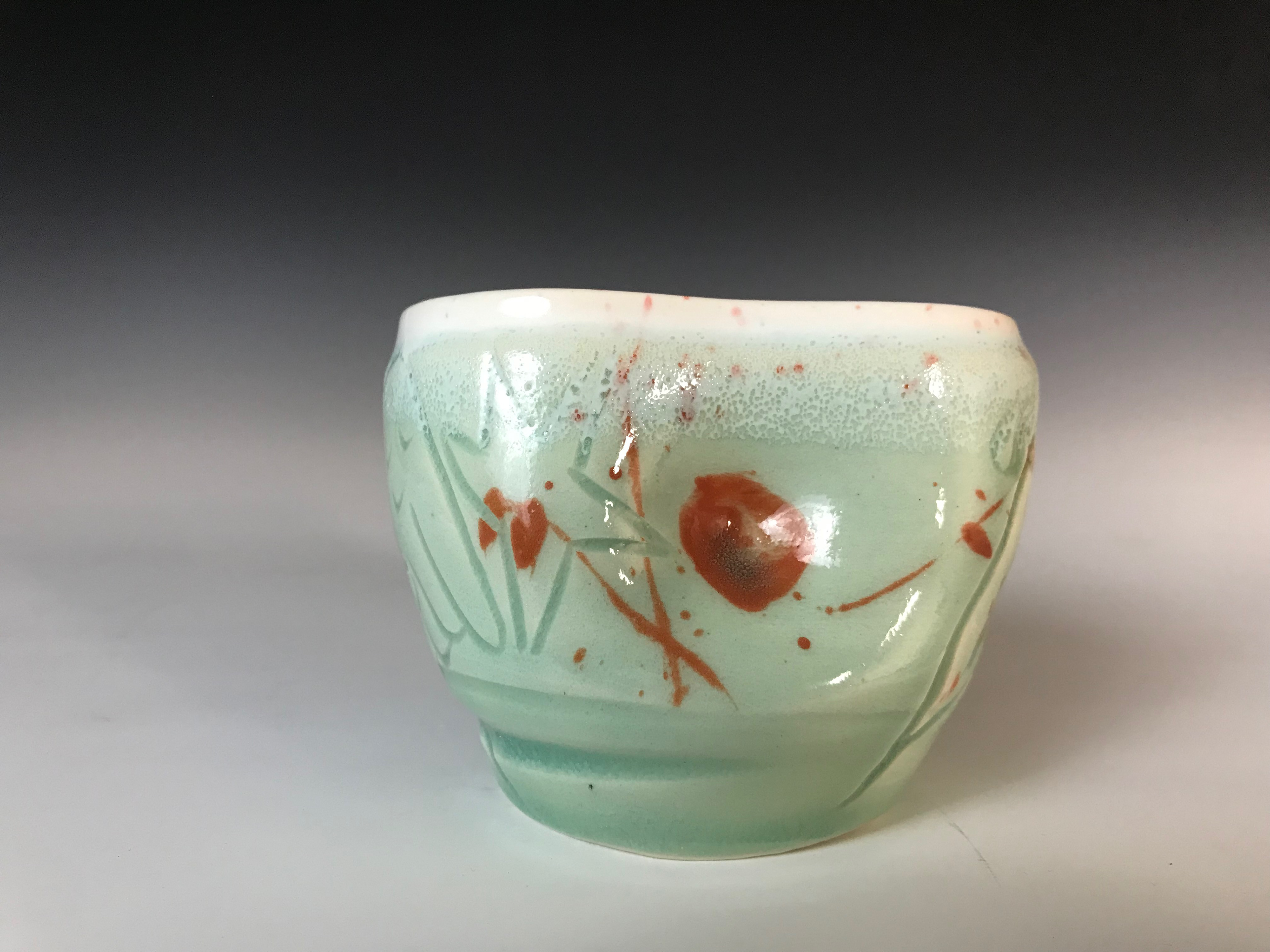 "Lady Destiny", Carving into High-Fire Porcelain, 2024