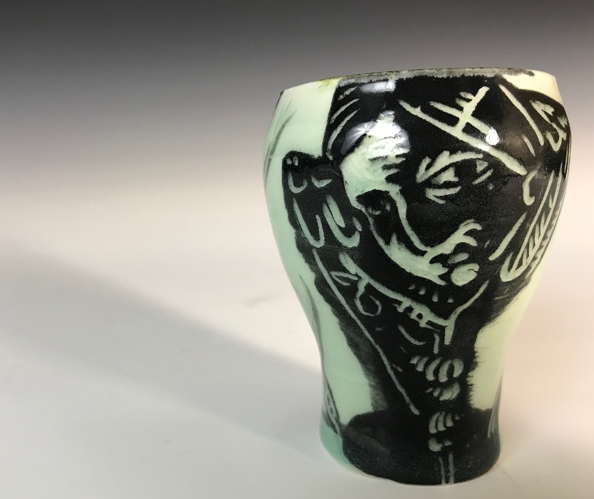 "Ellerimiz Açik (Our Hands are Open)" Printmaking Methods on High-Fire Porcelain, 2023