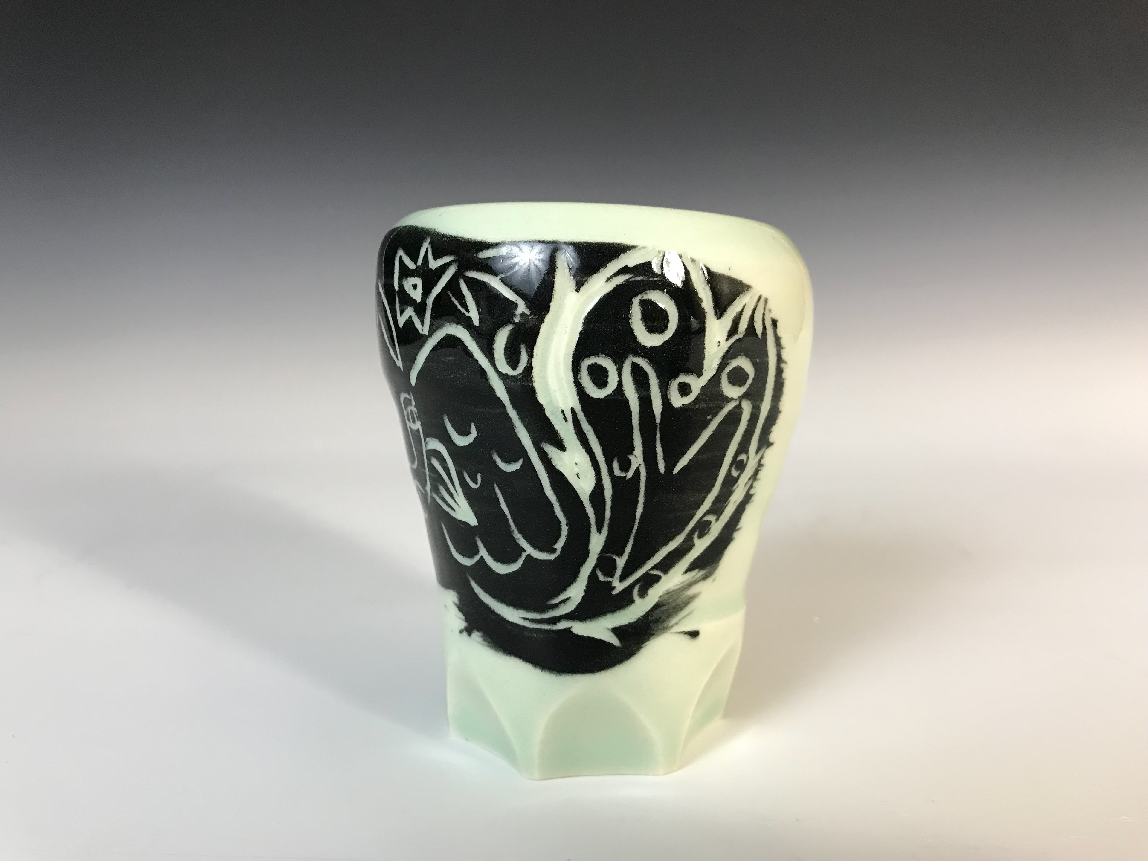 "She Guides", Printmaking Methods on Porcelain, 2023
