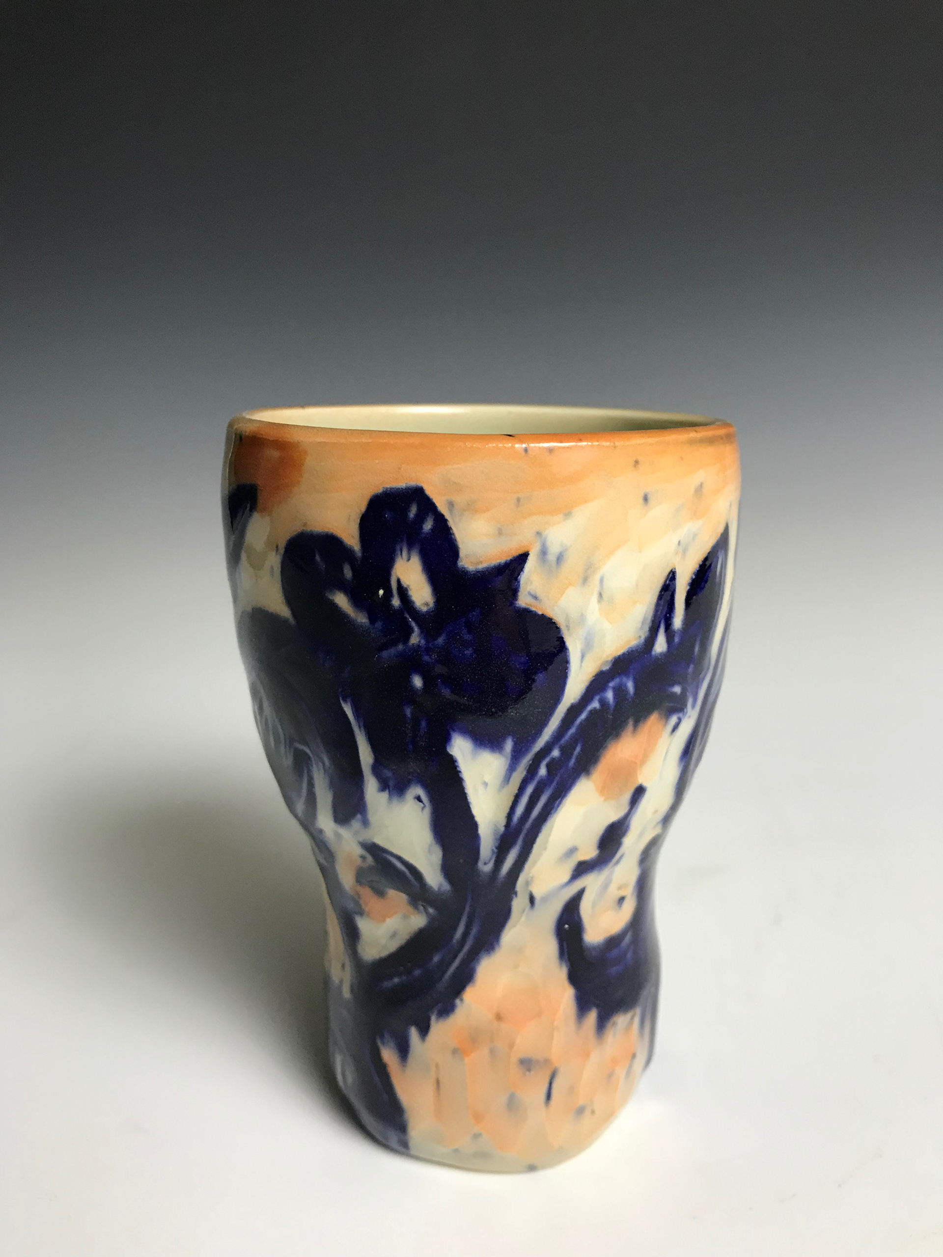 Pony, I Think We're Melting in Cobalt Land, Printmaking methods on porcelain,2024