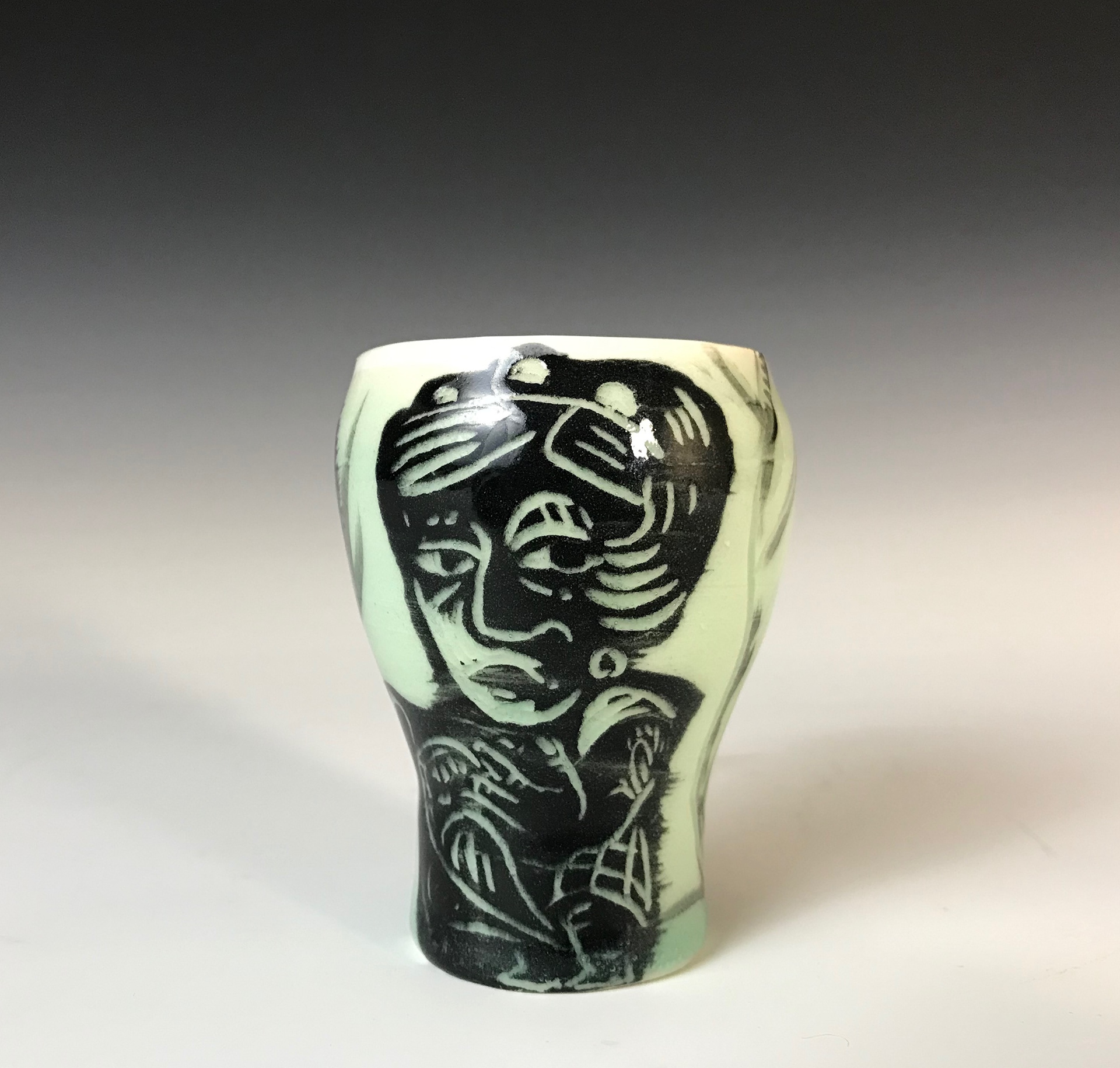 "Ellerimiz Açik (Our Hands are Open)" Printmaking Methods on High-Fire Porcelain, 2023
