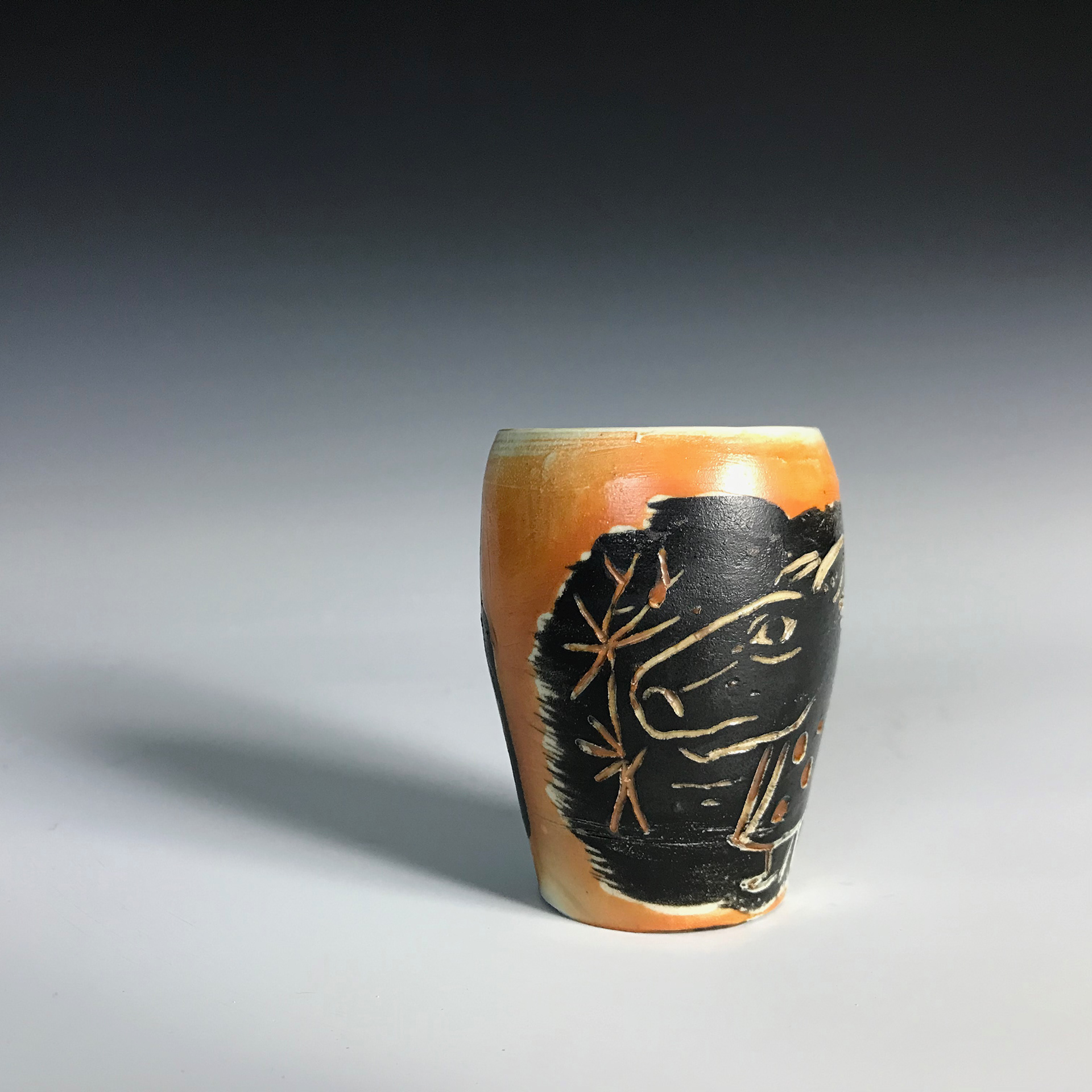"Her Sacrament", Printmaking Methods on Soda-Fire Porcelain, 2023