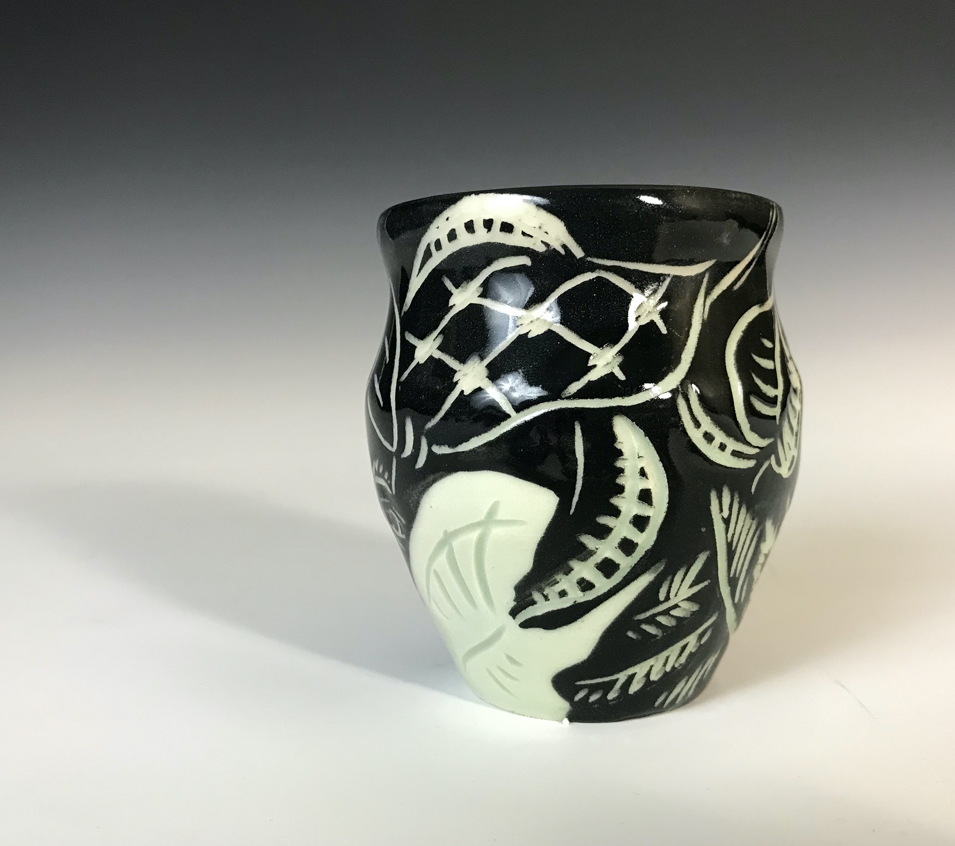 "Keffiyeh" , Printmaking Methods on Porcelain, 2023