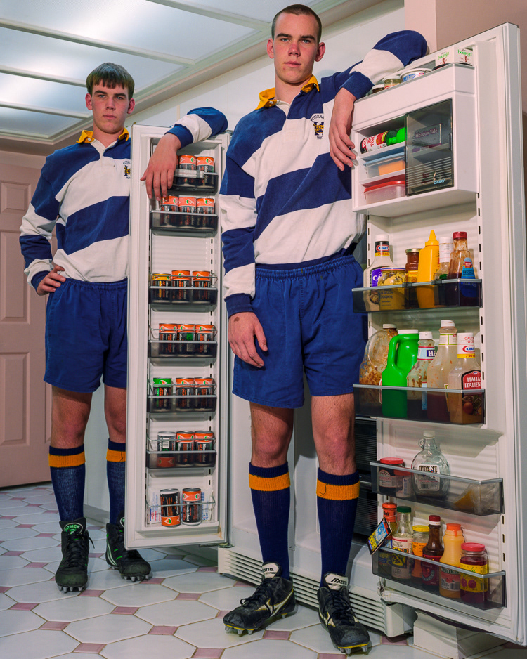 Twin Rugby Players