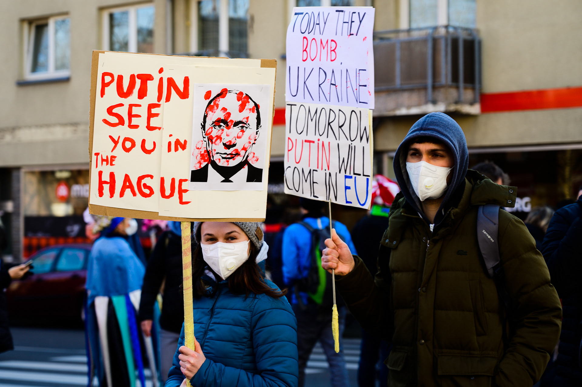 28.02.2022, Köln,  Rosenmontags-Friedensdemo