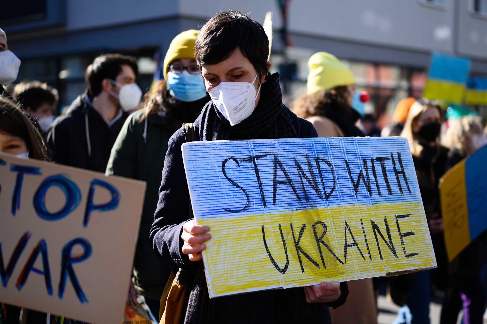 28.02.2022, Köln,  Rosenmontags-Friedensdemo