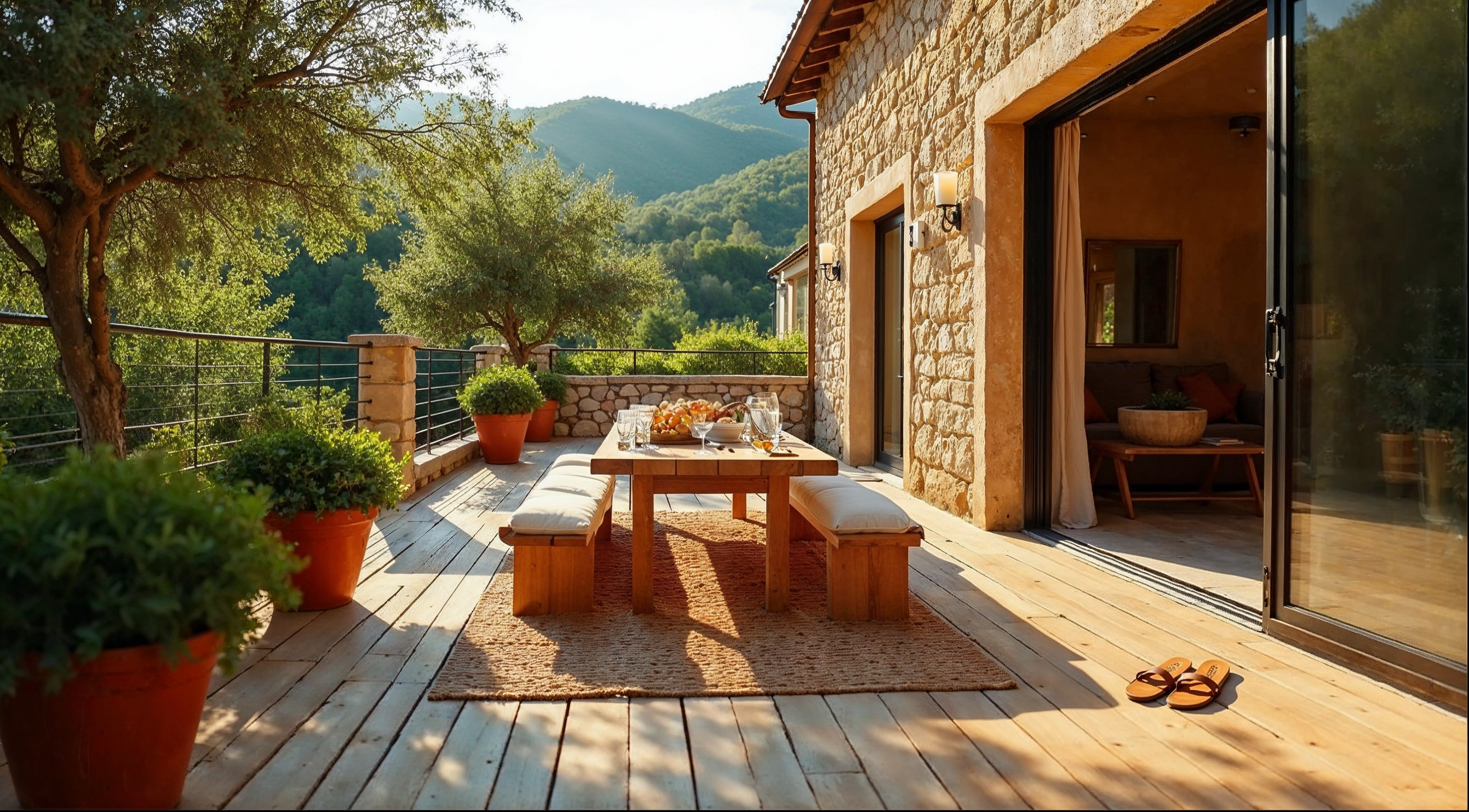Génération de backgrounds, respect de la direction artistique, intégration d'une pergola