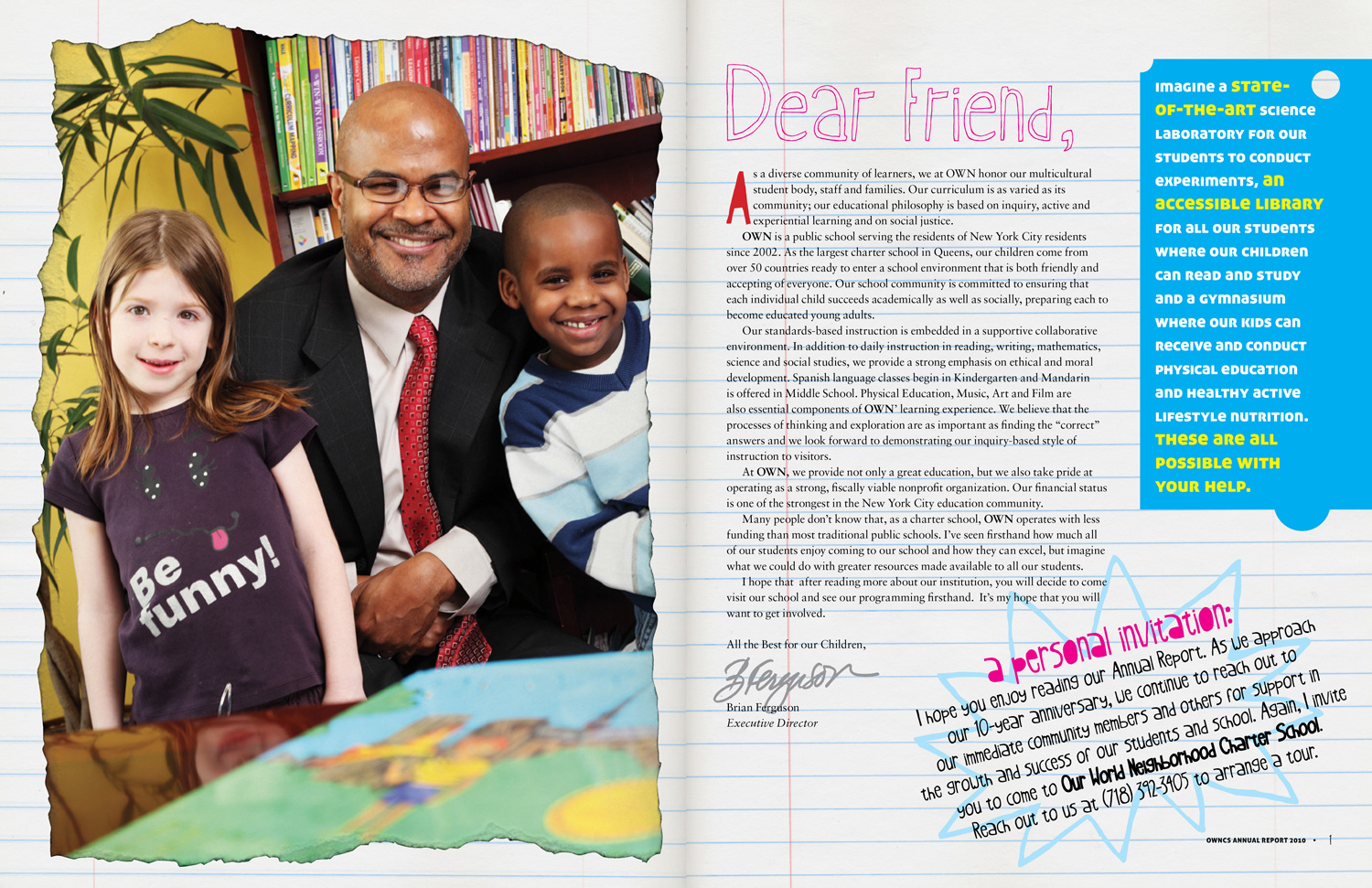 own charter school annual report principal