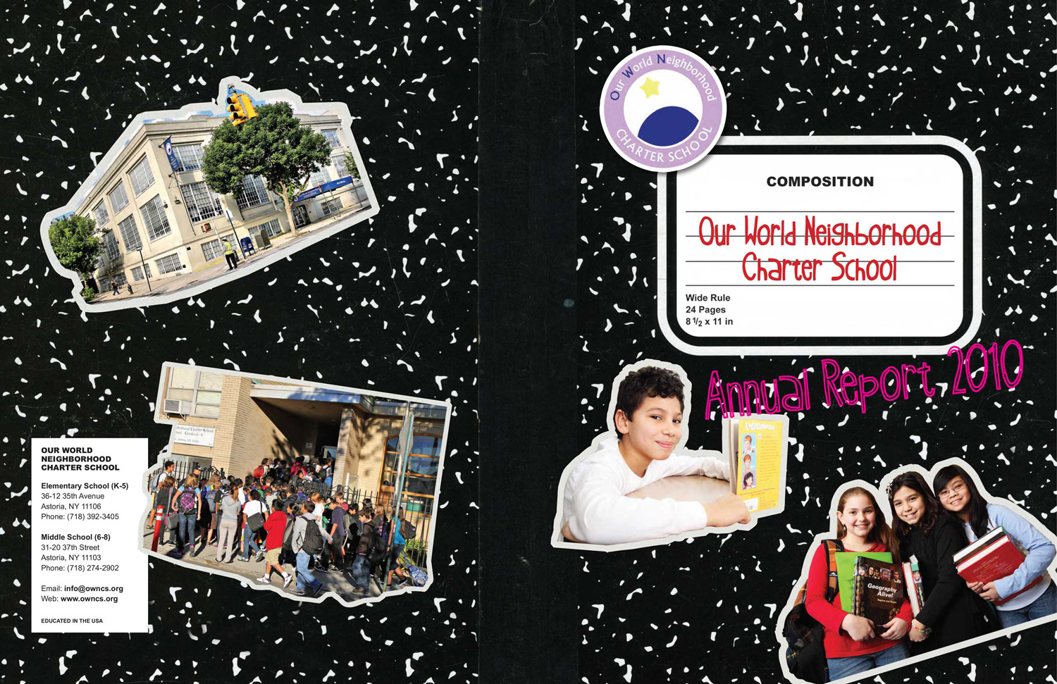 own charter school annual report cover