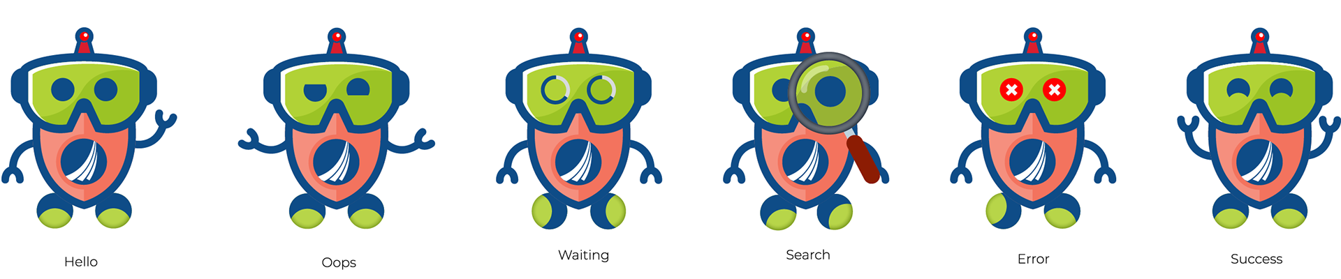 icon designs of rickybot AI designed for RIMS.org