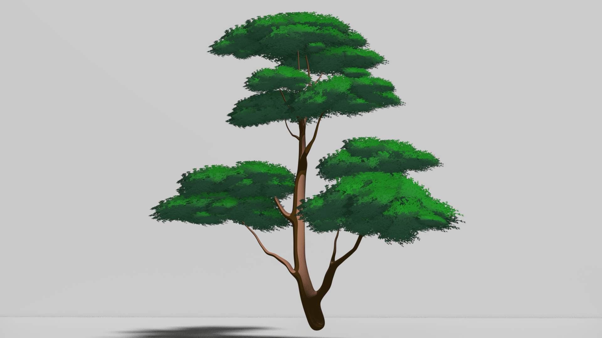 3D Anime Tree 2