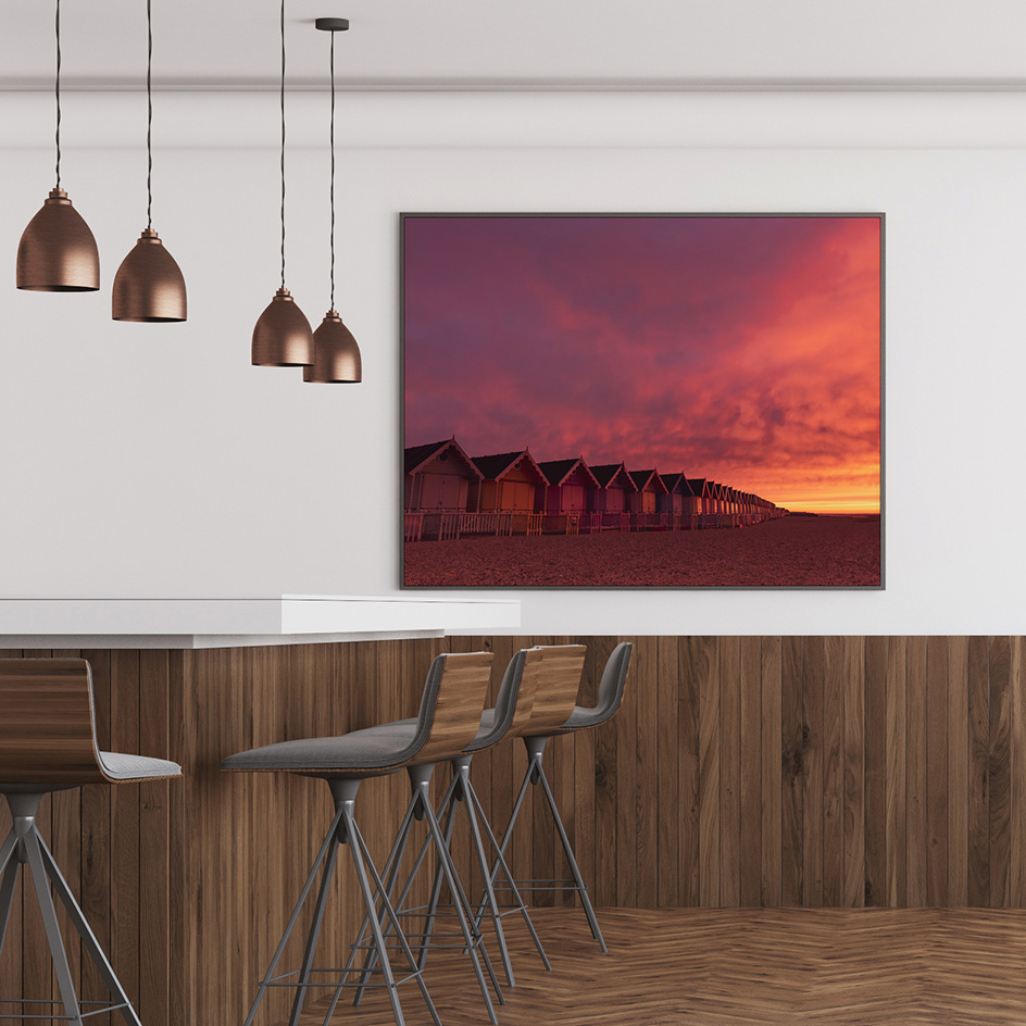 Mersea Island Beach Huts Sunset