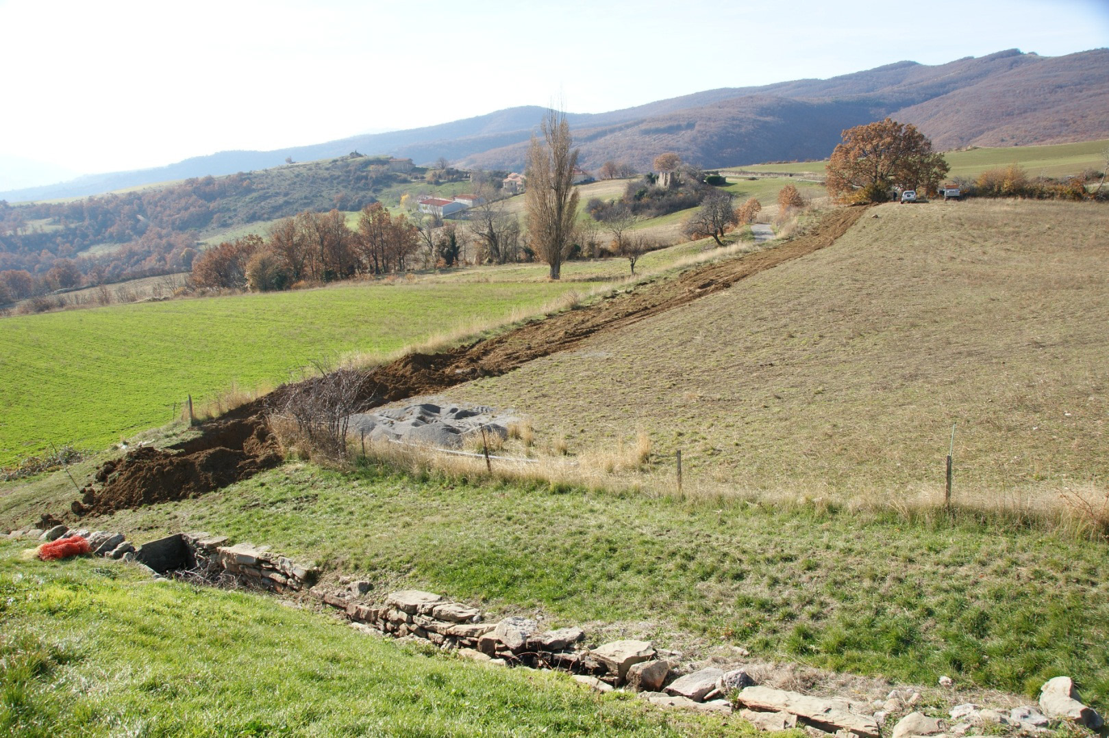 2012, 130 ml de canalisation 110 mm remplacés au départ de Liouche