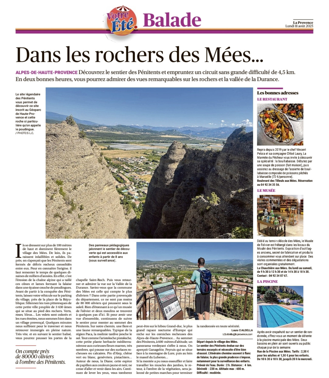 al La Provence du 11 Août 2025