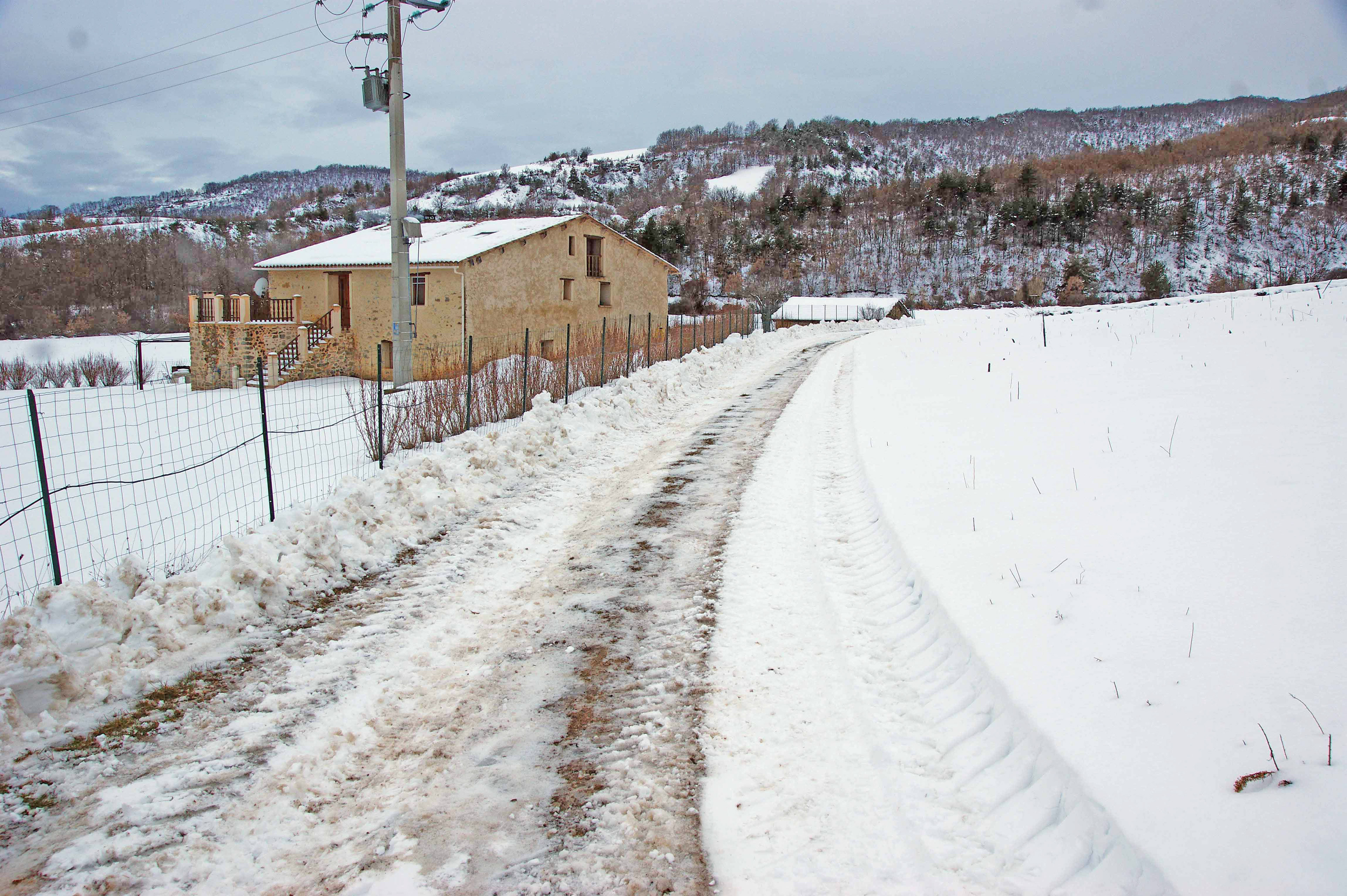 Déneigement à la Tuilière en 2015
