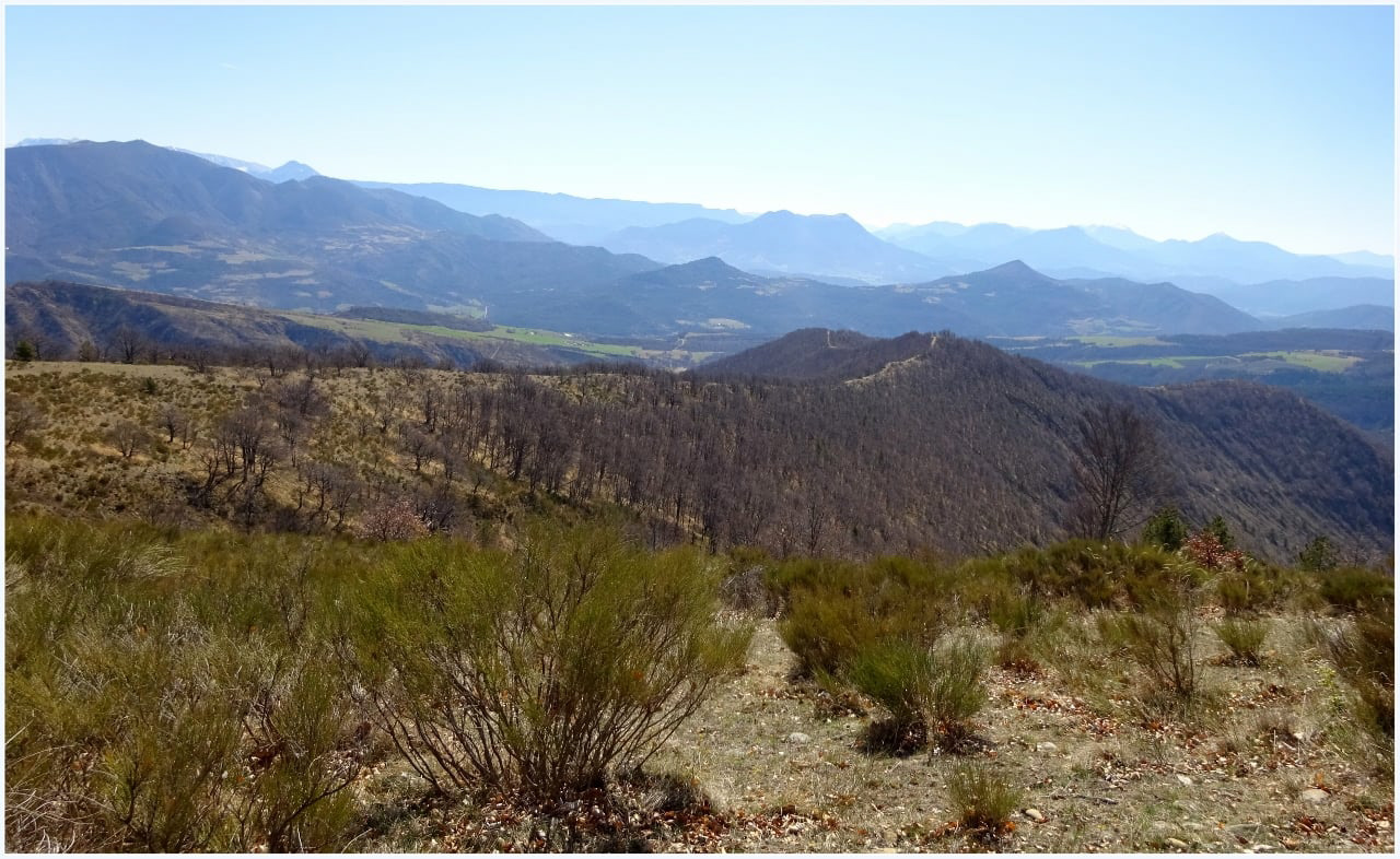 On distingue le chemin parcouru