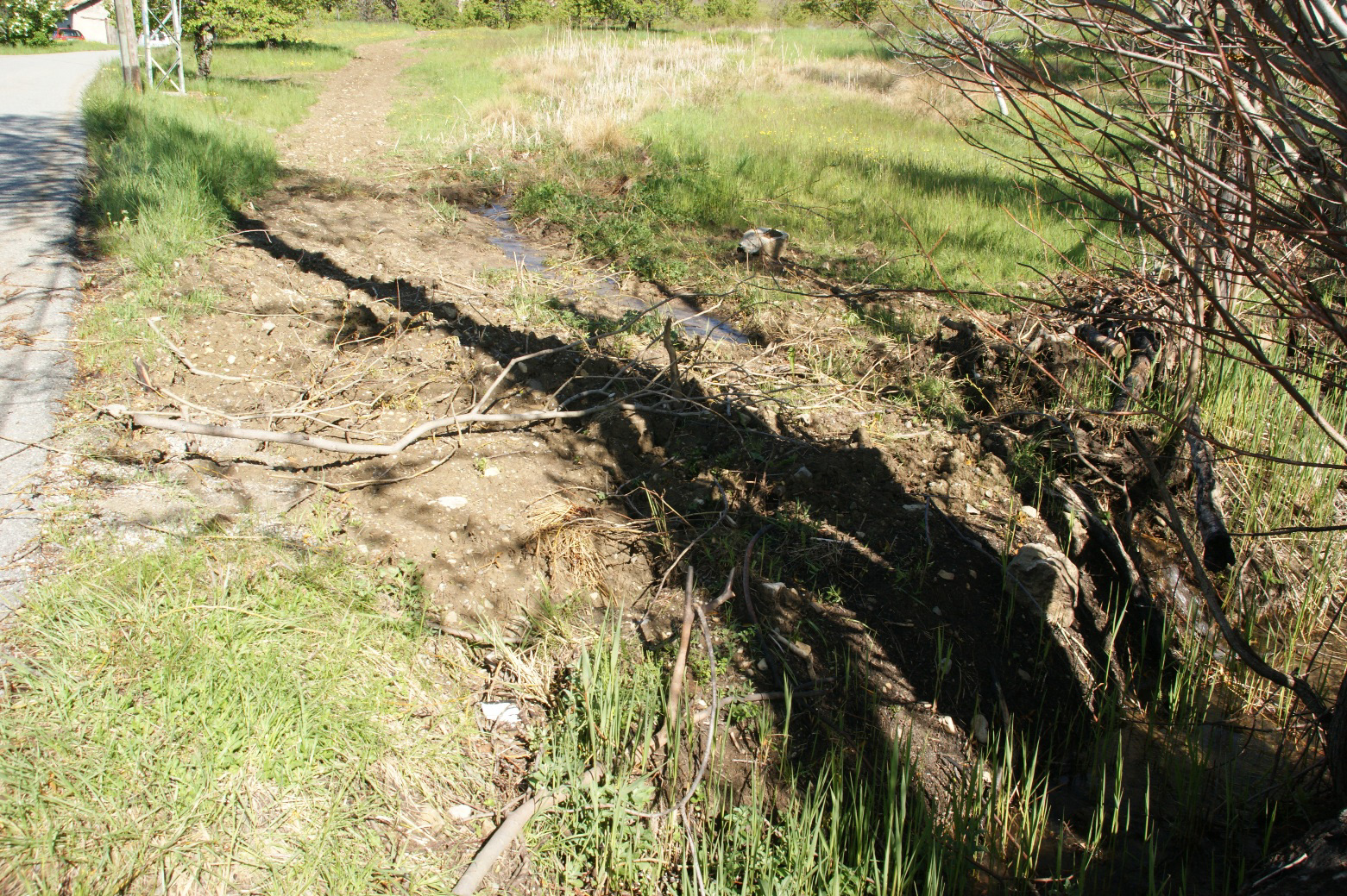 2012, remplacement canalisation 110 mm entre Haut-Chapus et aval du Chapus