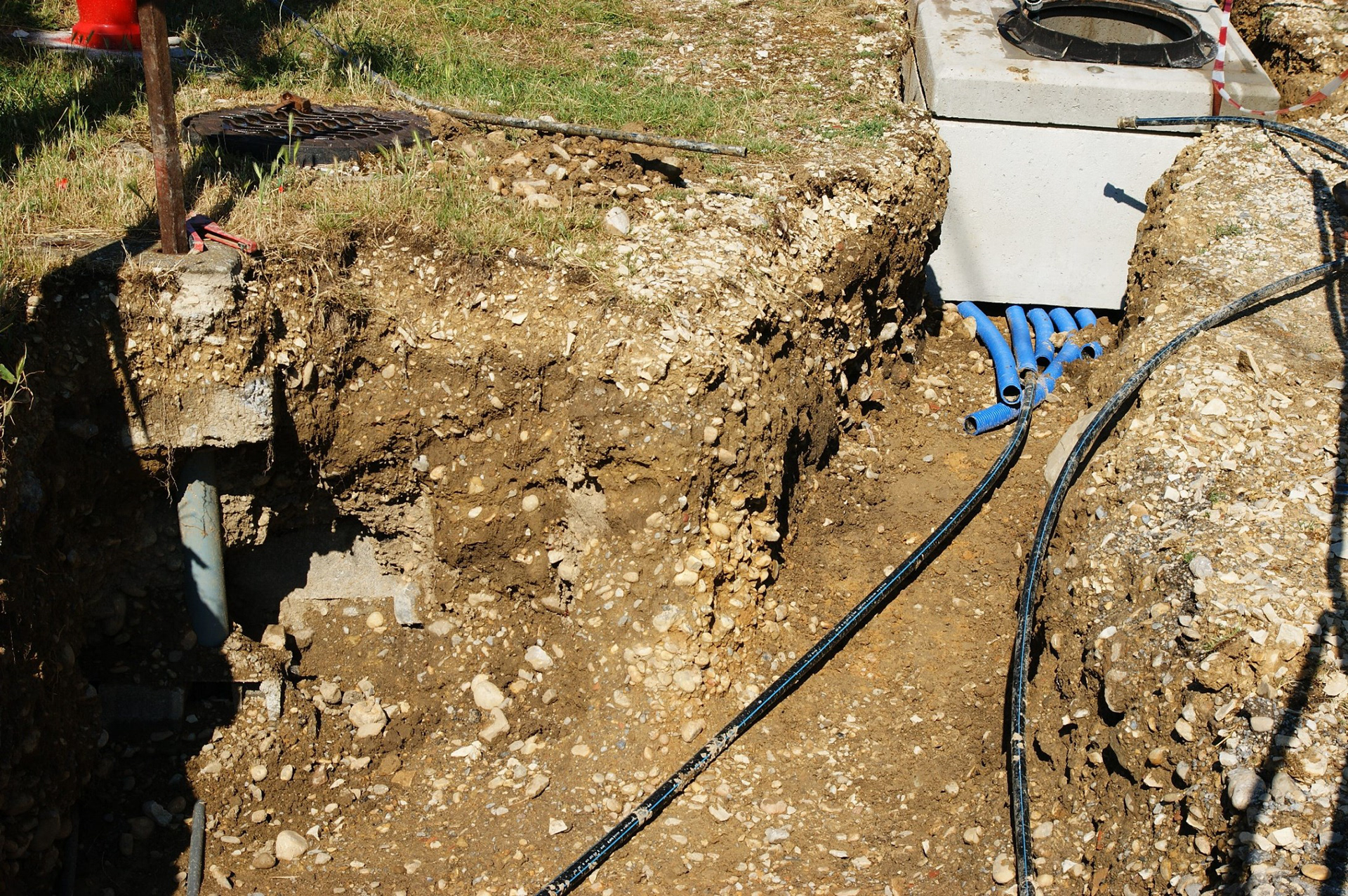 Départ de l'eau de source vers la ferme BREISSAND