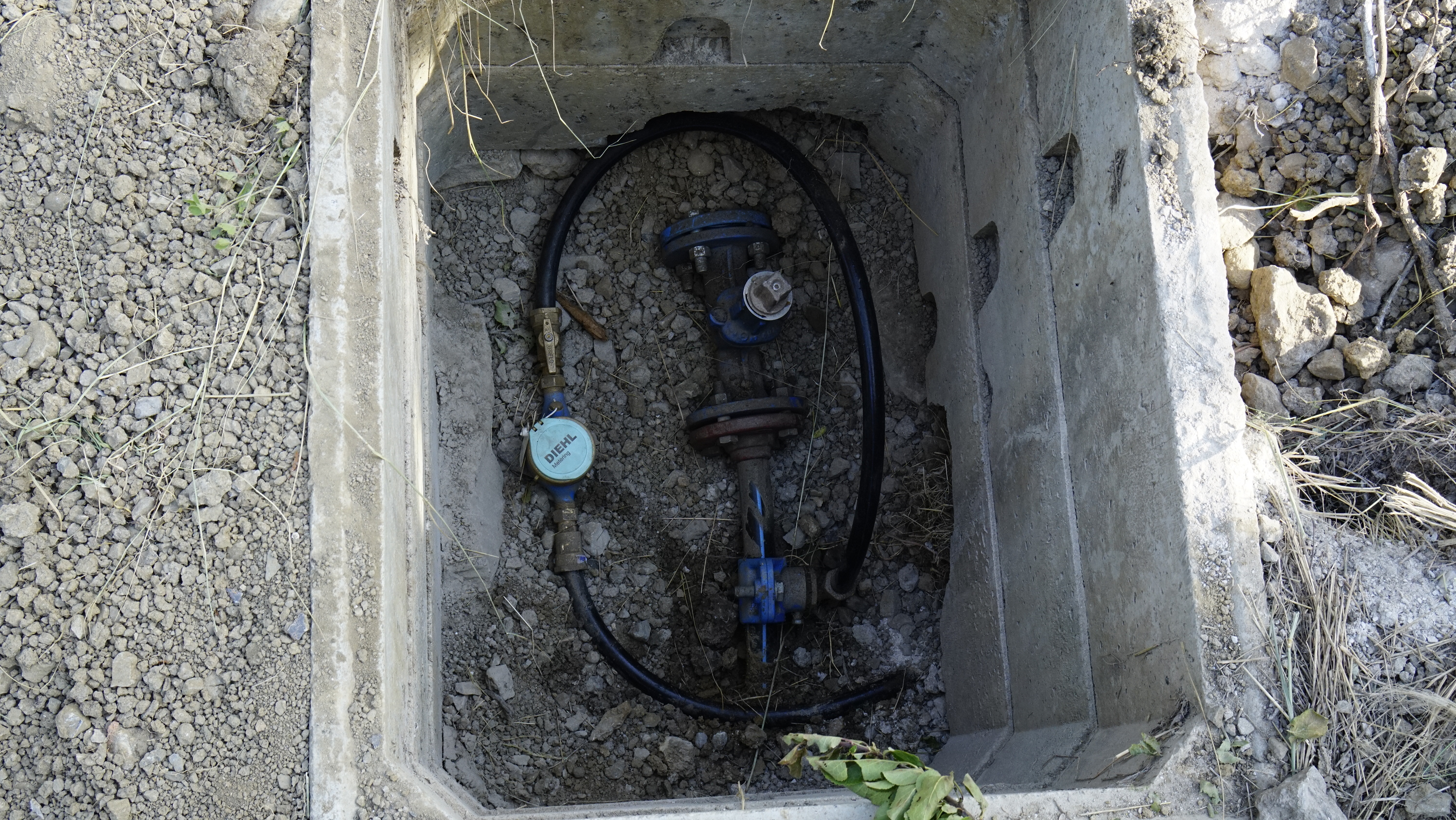 Départ eau Sufron + Manent et branchement vers le Colombier