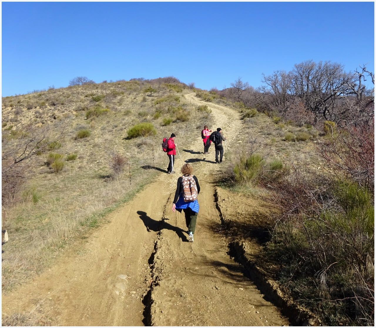 La montée est régulière