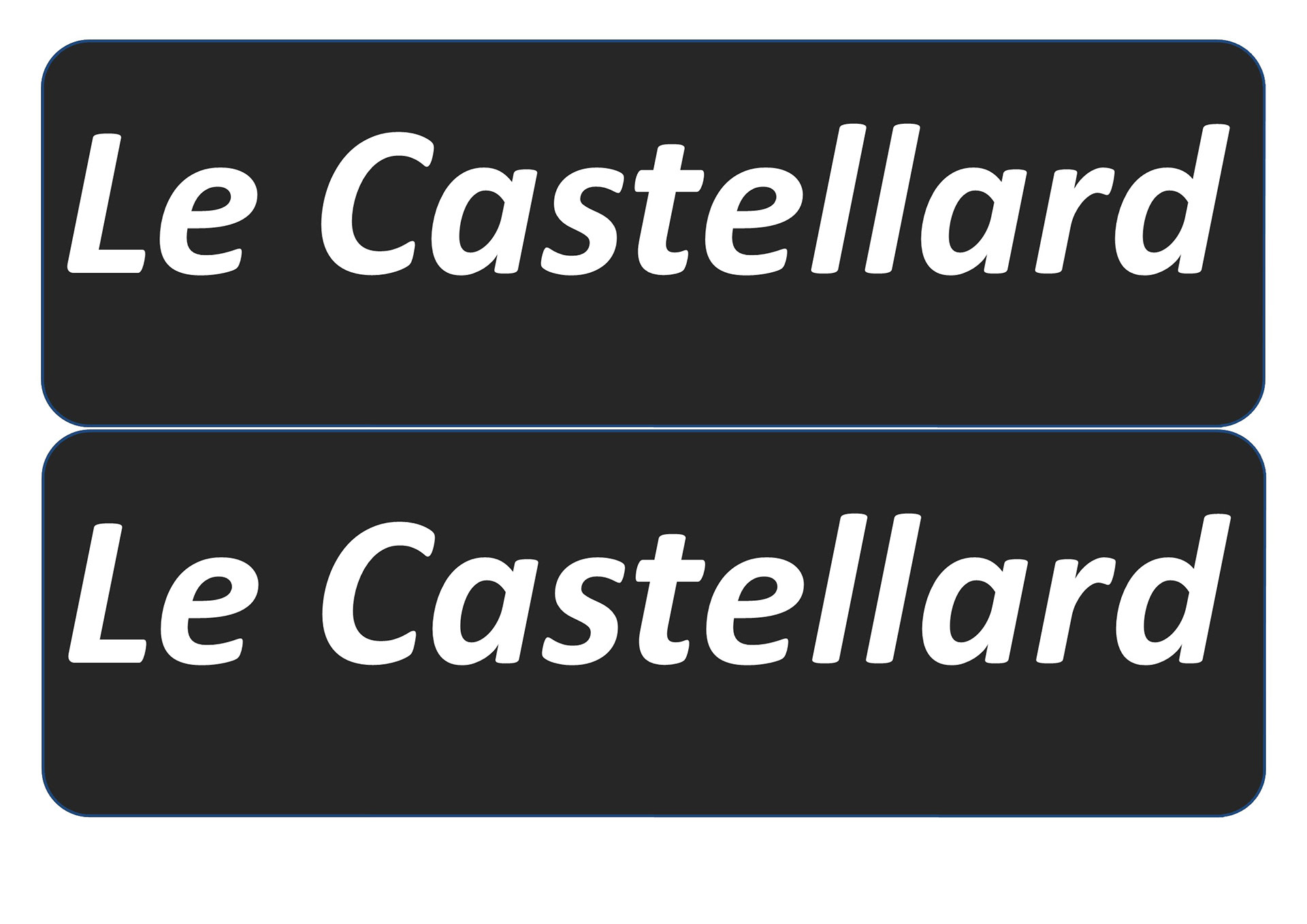 Signalétique pour le hameau du Castellard
