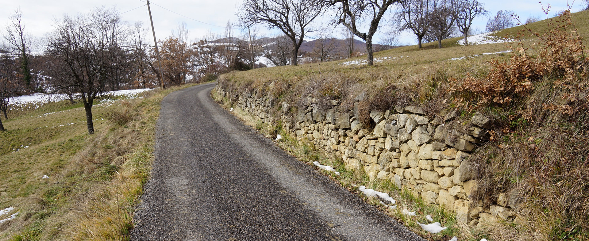 RD17, en amont de Servoules