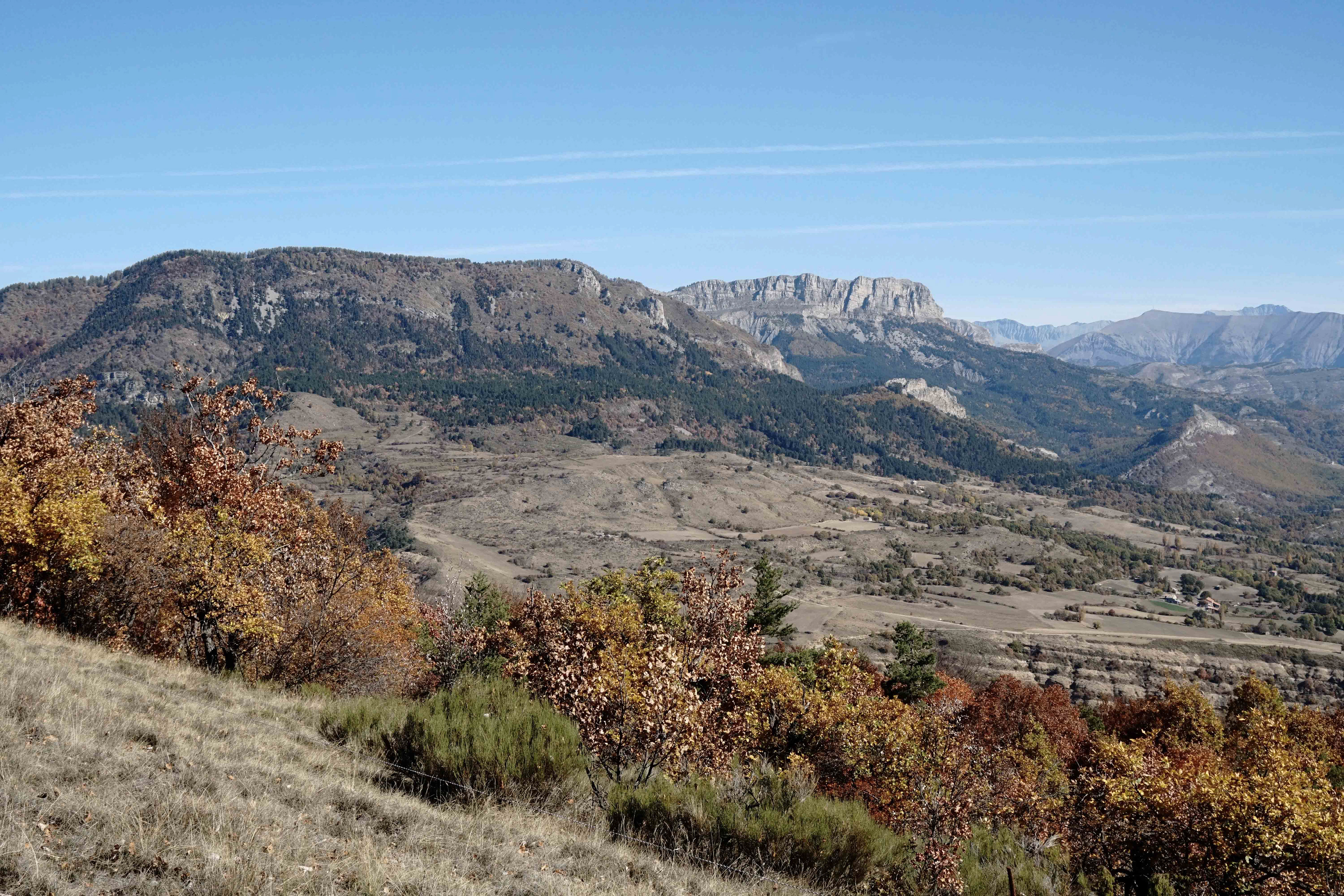 Vue du sentier GTPA Grande Traversée des PréAlpes
