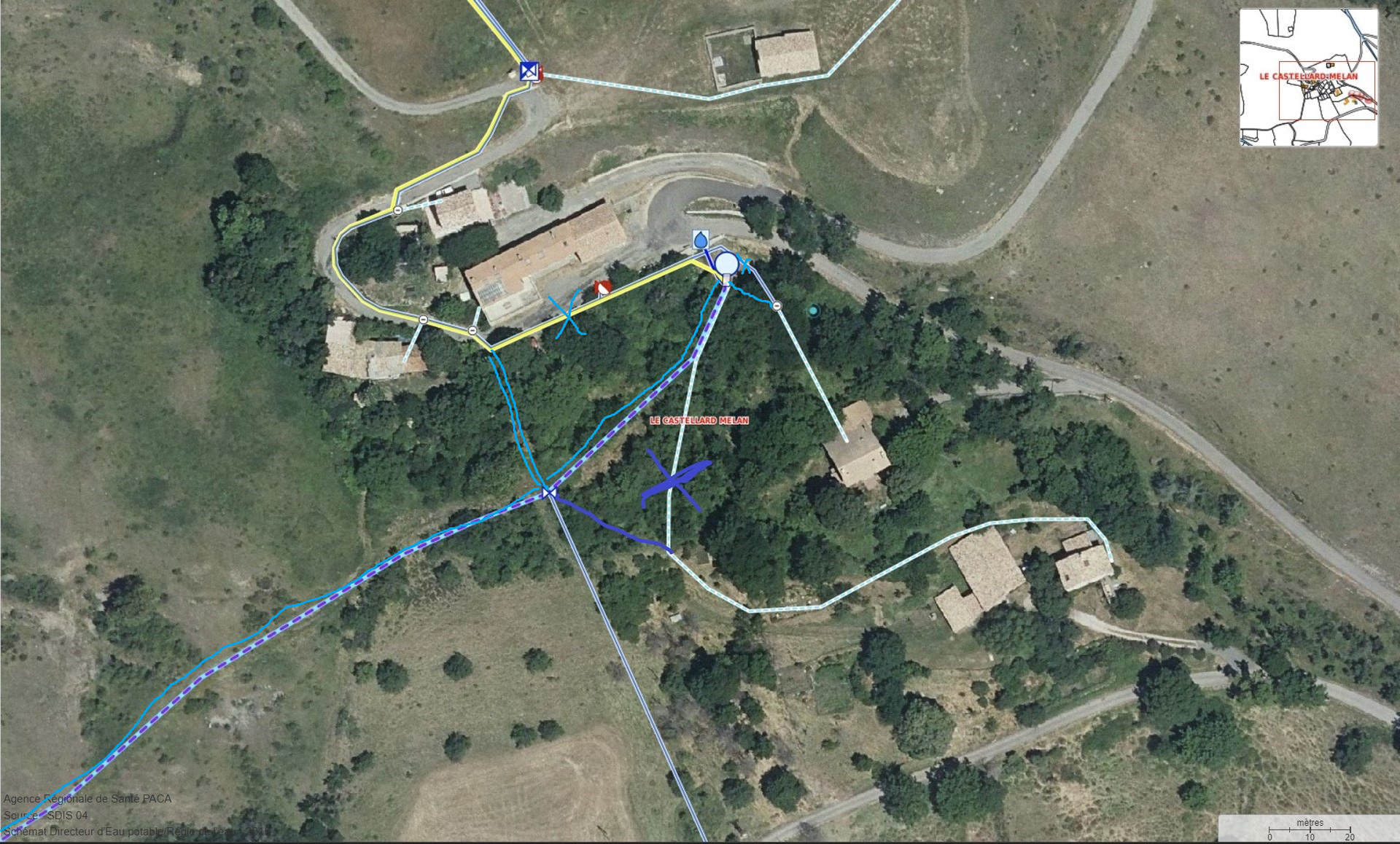 Carte P2A/SIG situation 2018, à actualiser d'urgence. A votre disposition pour enregistrement GPS sur le terrain.