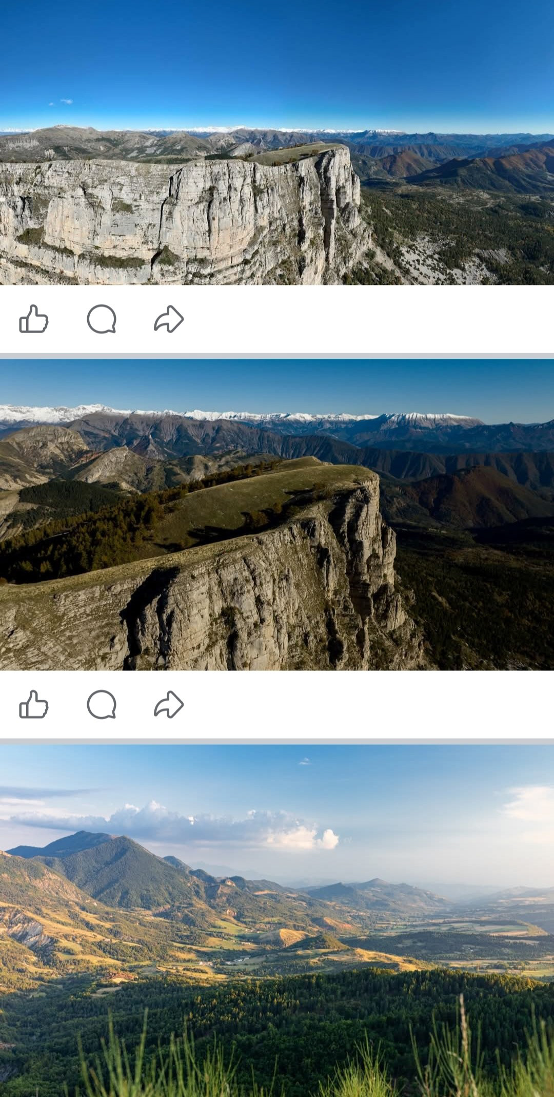 Clichés publiés par Unesco Géoparc de Haute-Provence