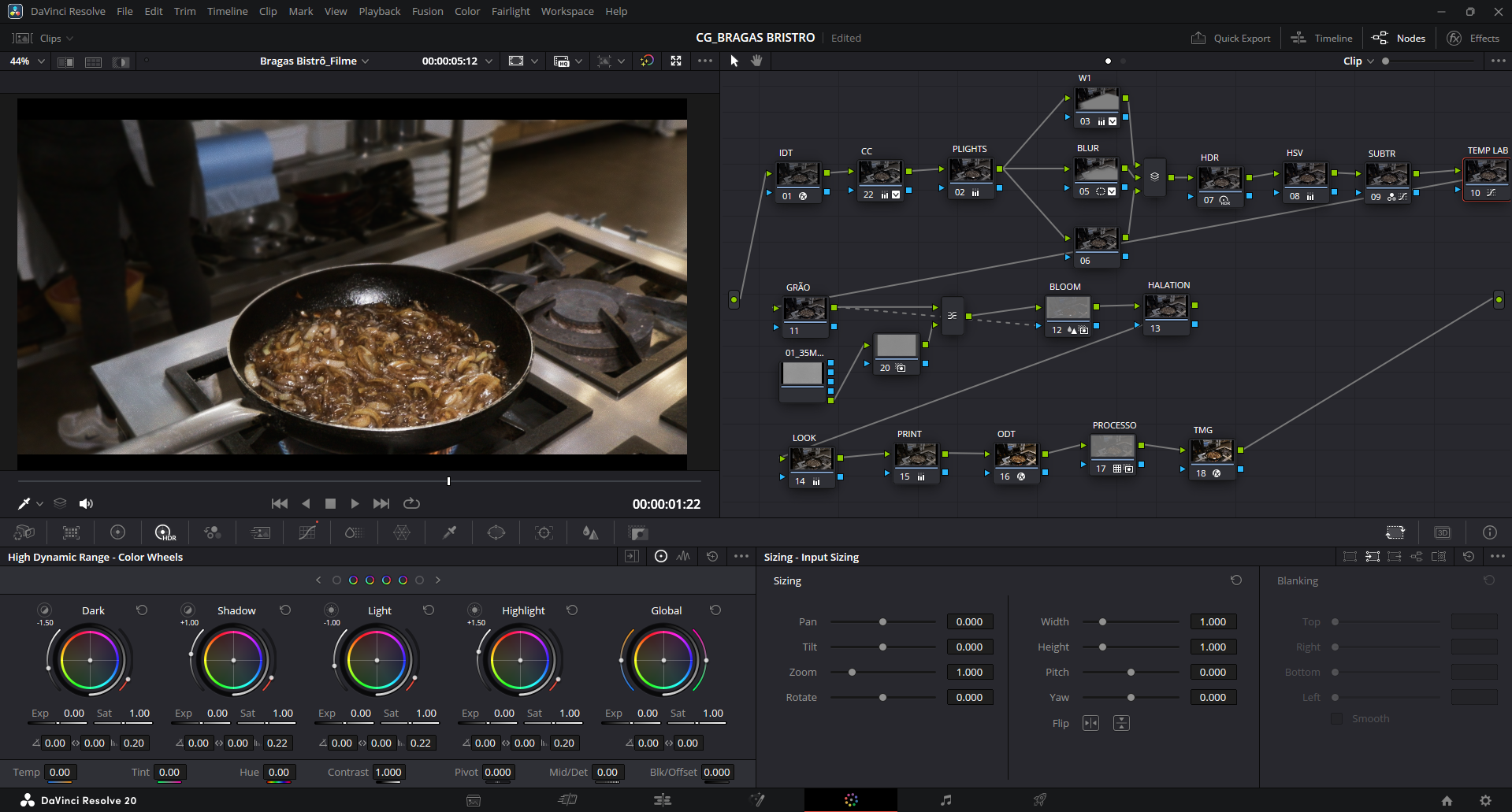 Colorização - DaVinci Resolver