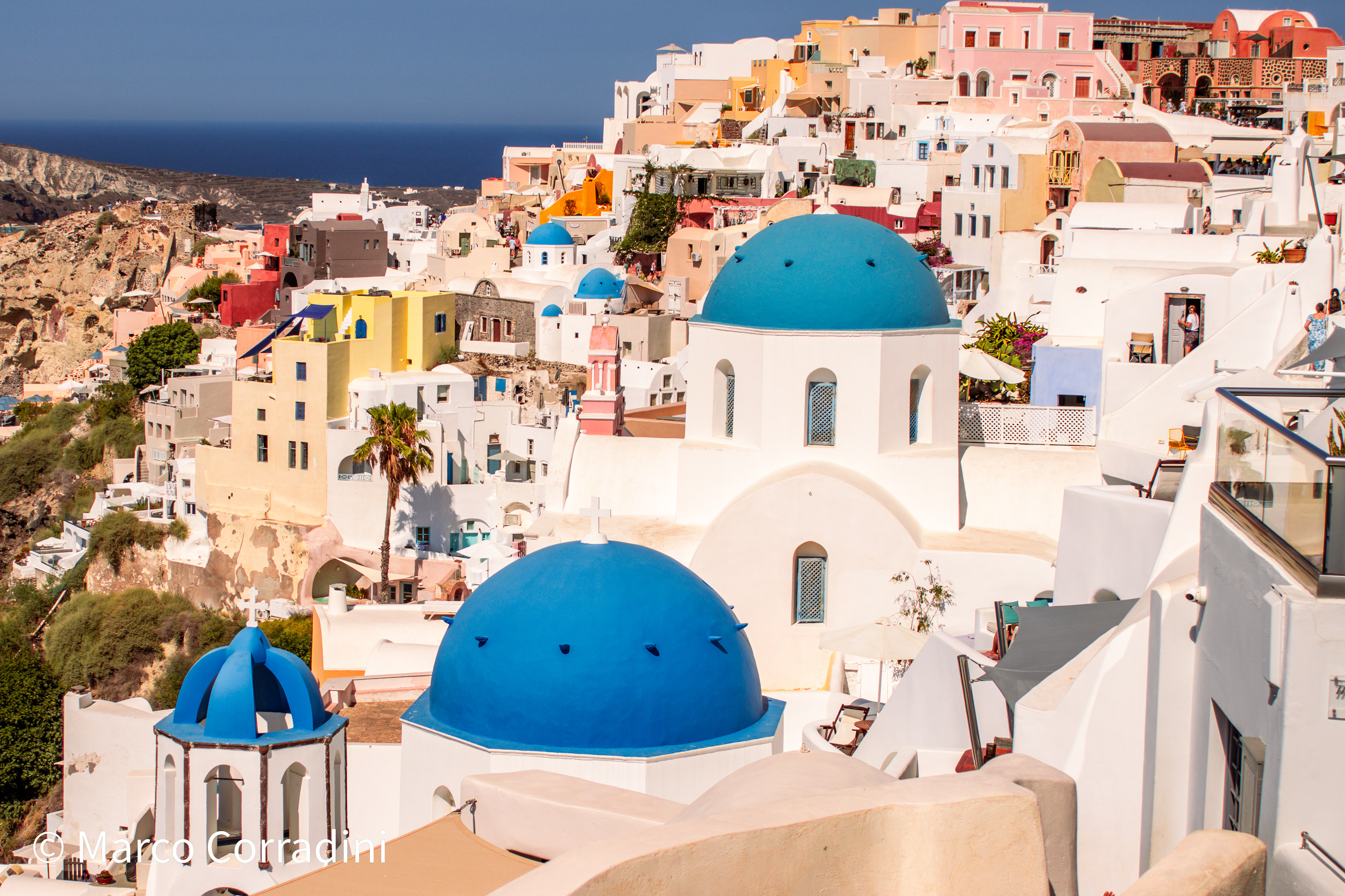 The blue domes of Oia