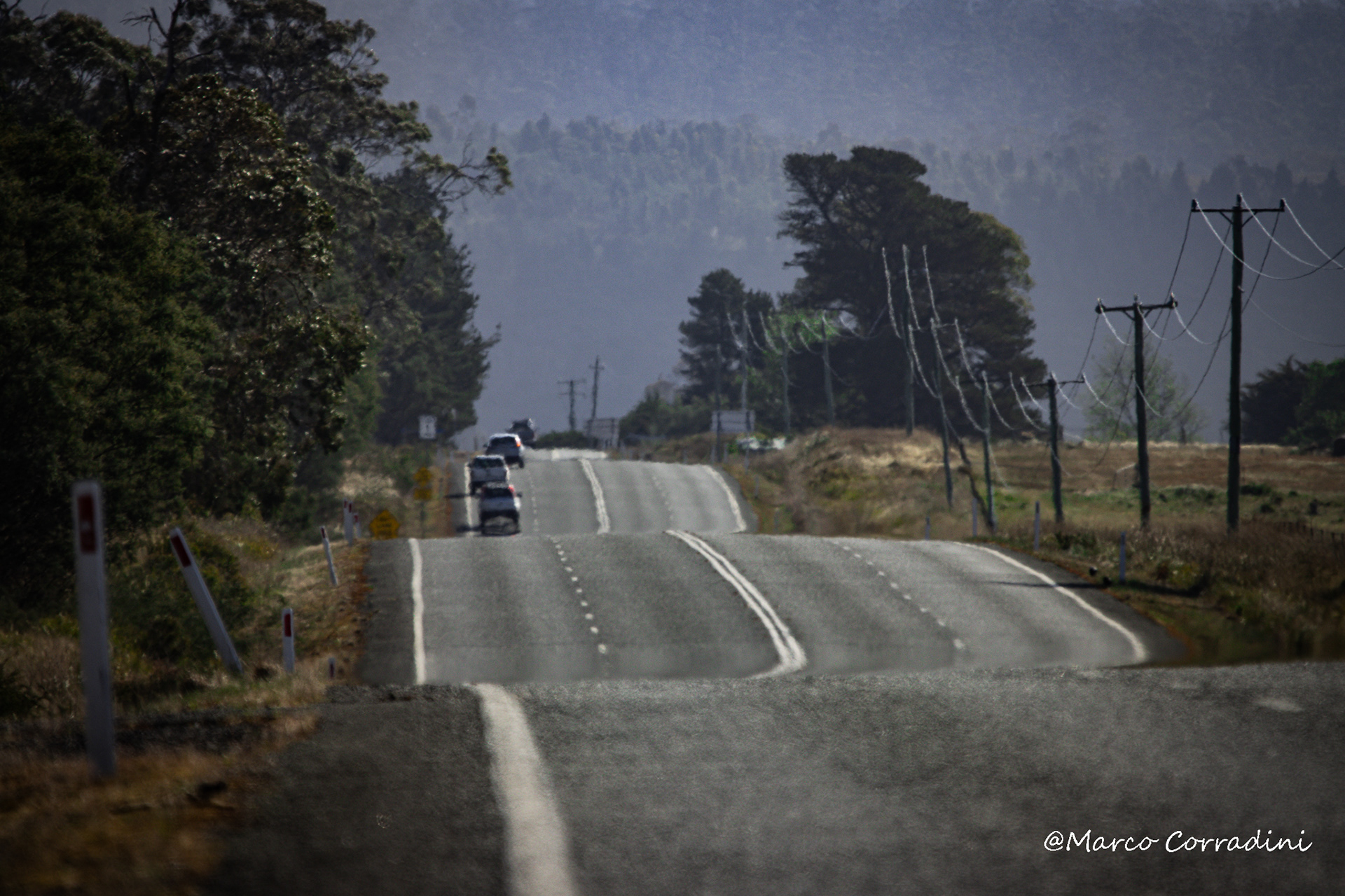 Tasmanian endless road, Tasmania, Australia, car, road, travel,