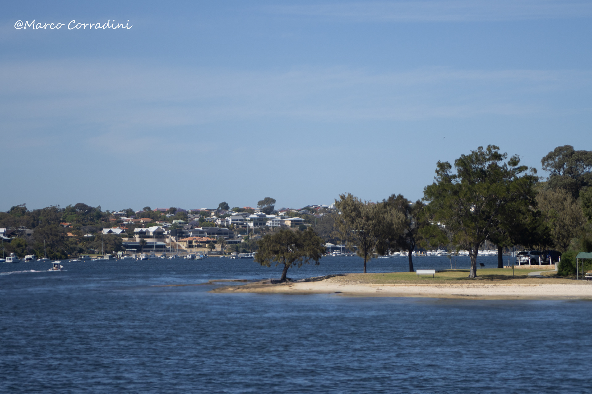 Beach, Swan River, Perth, Australia, summer