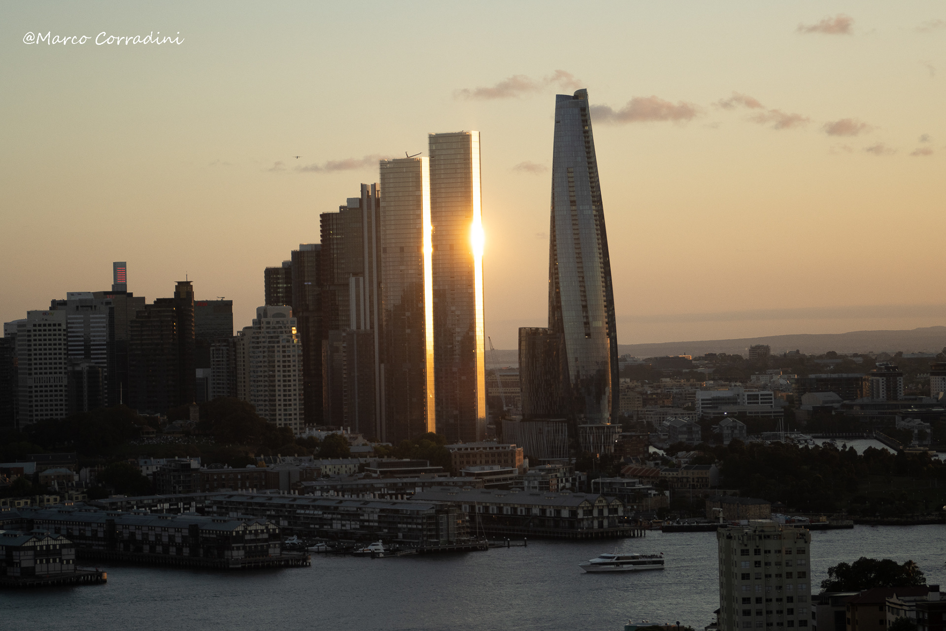 sydney, skycraper, sunrise, Australia, cityscape, view,