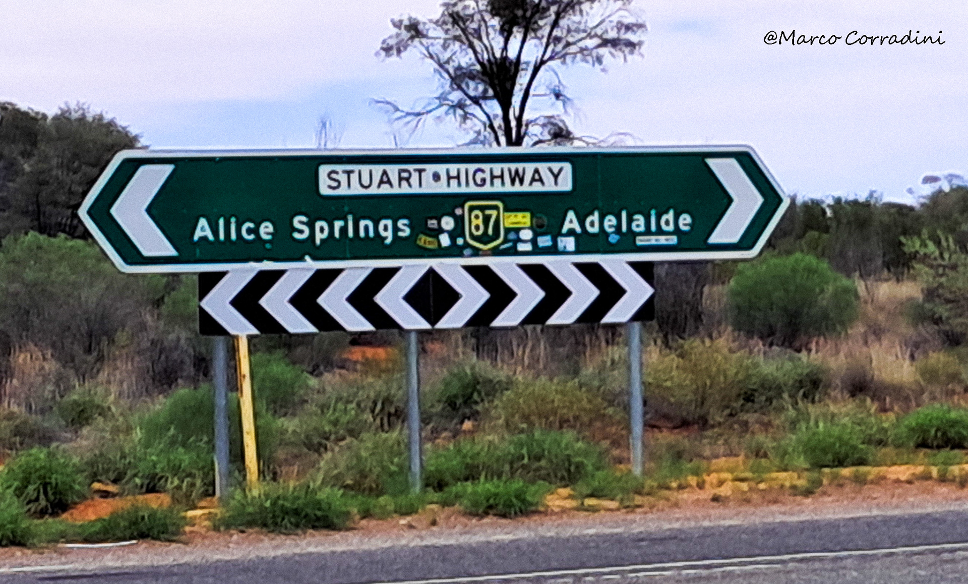 Stuart hihway road sign