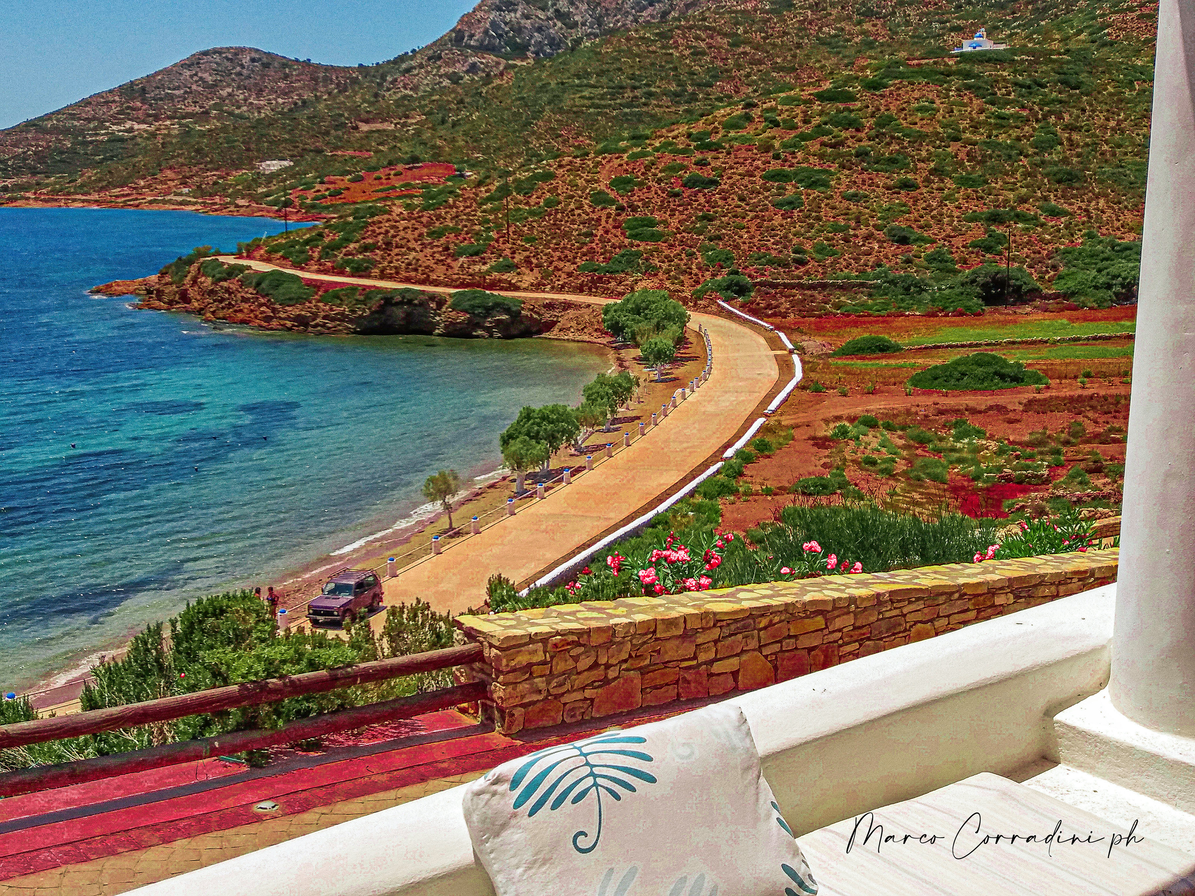 coastal road in Lipsi