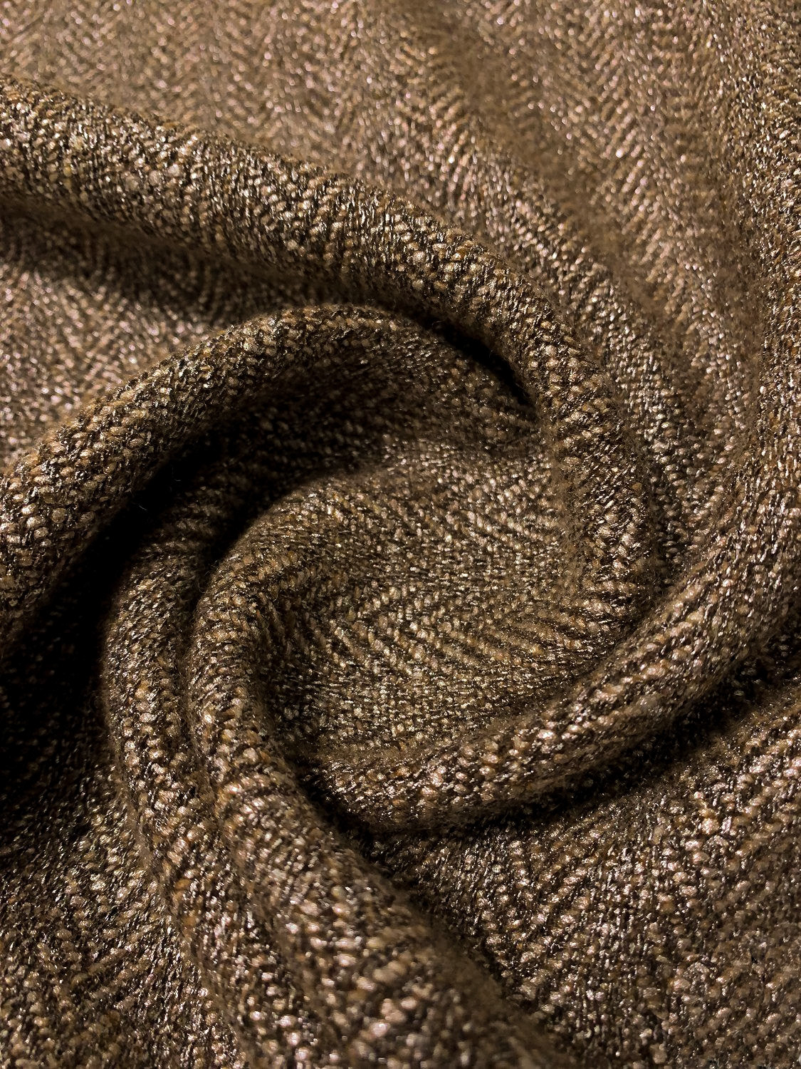 Ralph Lauren Purple Label Foil Overprinted Wool Cashmere Herringbone