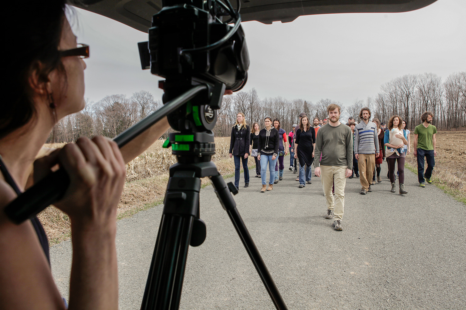 Tournage Les Marcheurs, Josiane Roberge © Marion Gotti