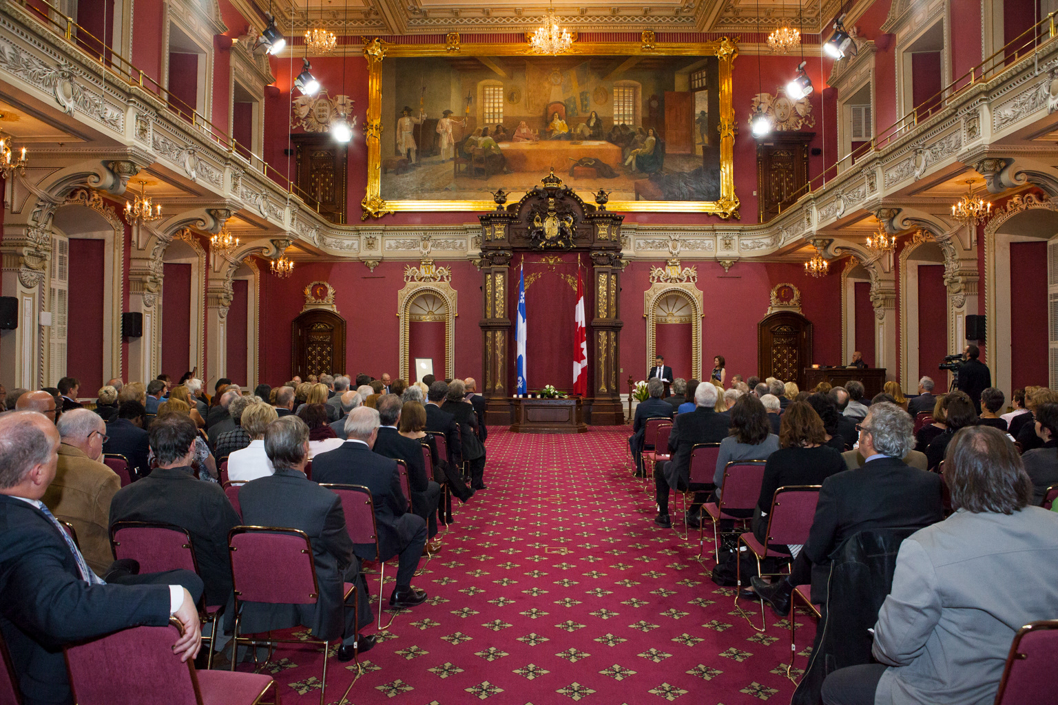 Cérémonie de remise des insignes, Conseil supérieur de la langue française Québec © Marion Gotti
