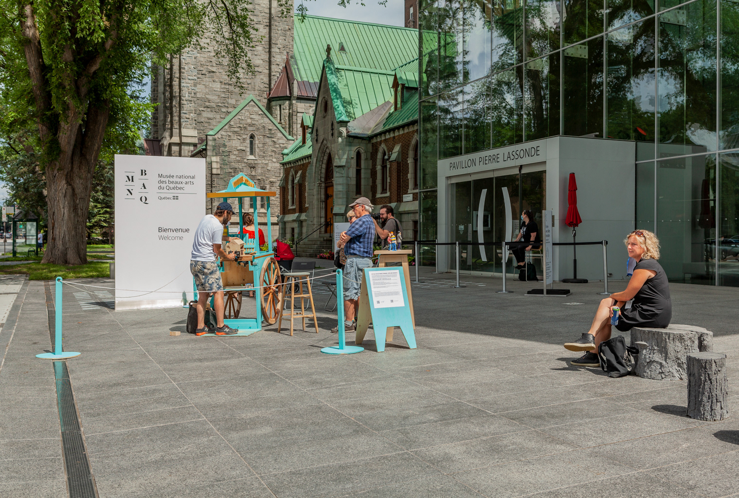 Atelier Mobile Ce qui nous rend humain, Mathieu Gotti, MNBAQ © Marion Gotti