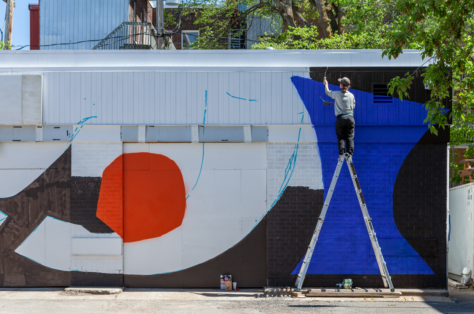 Murale rue Cartier-Bld René-Lévesque, Ilana Pichon © Marion Gotti