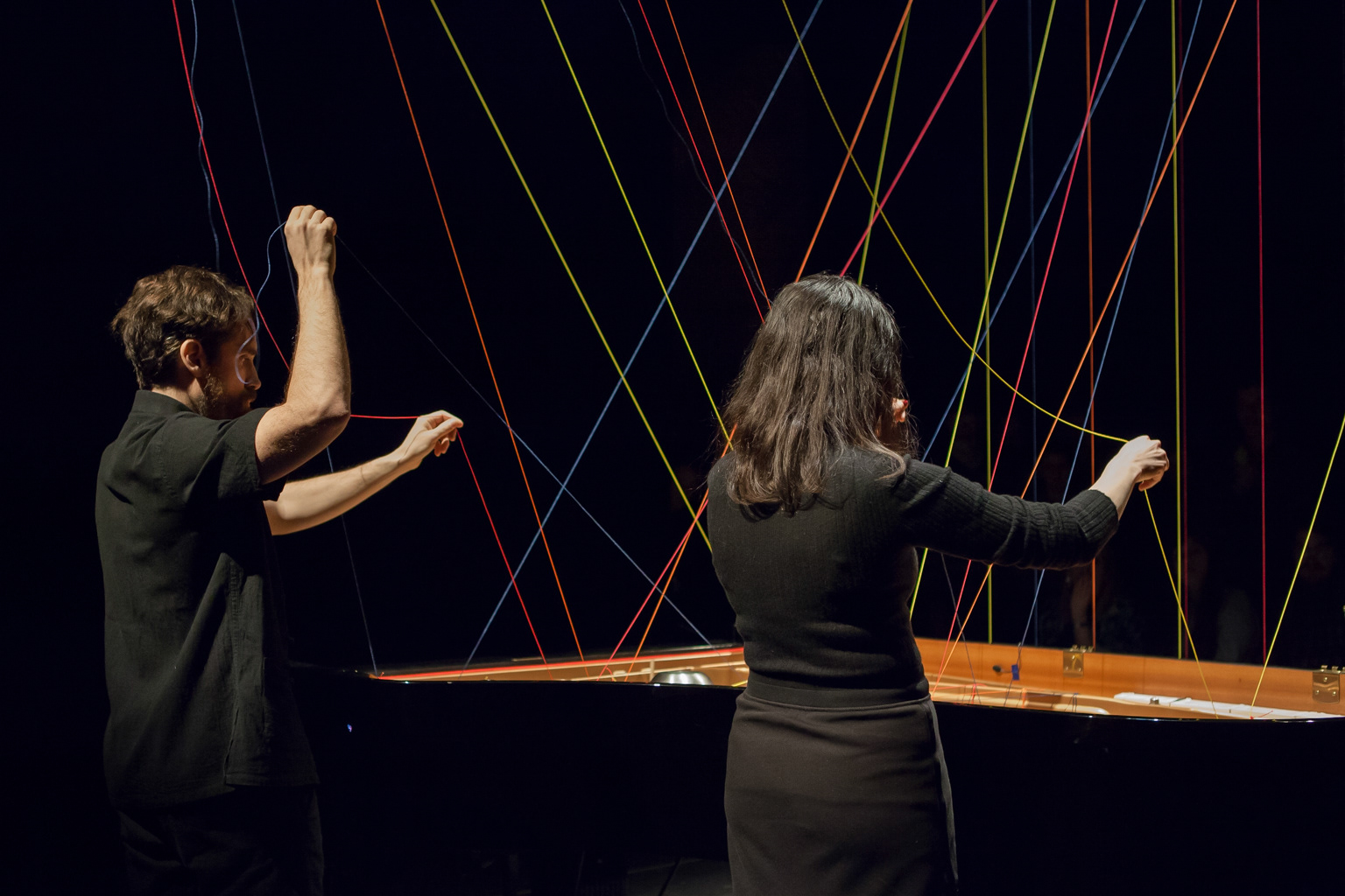 Performance Pianotissage, Philippe Lauzier, Avatar © Marion Gotti