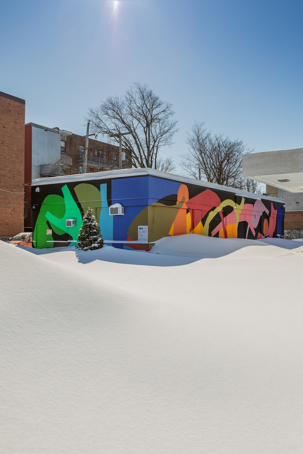 Murale rue Cartier-Bld René-Lévesque, Ilana Pichon © Marion Gotti