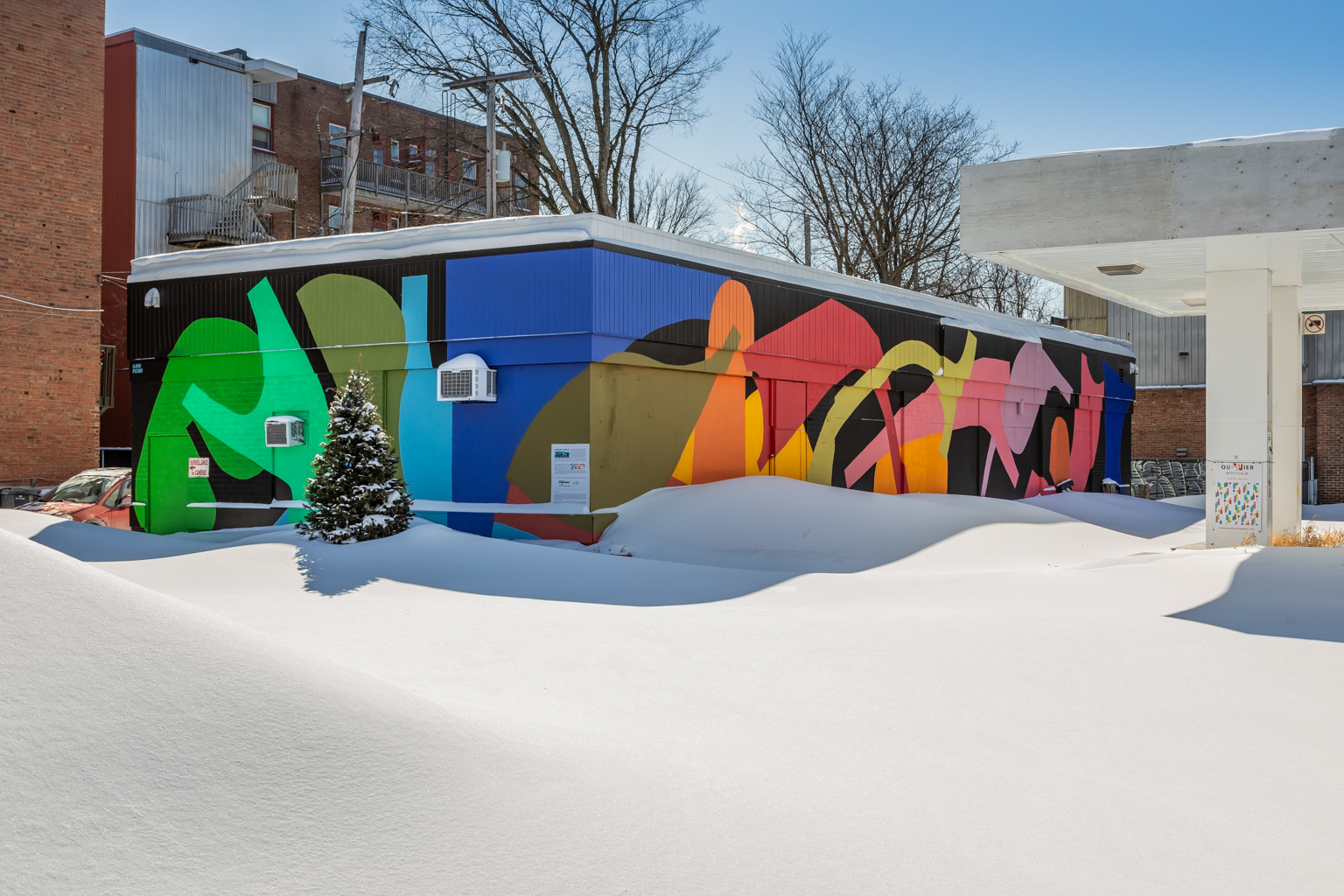 Murale rue Cartier-Bld René-Lévesque, Ilana Pichon © Marion Gotti