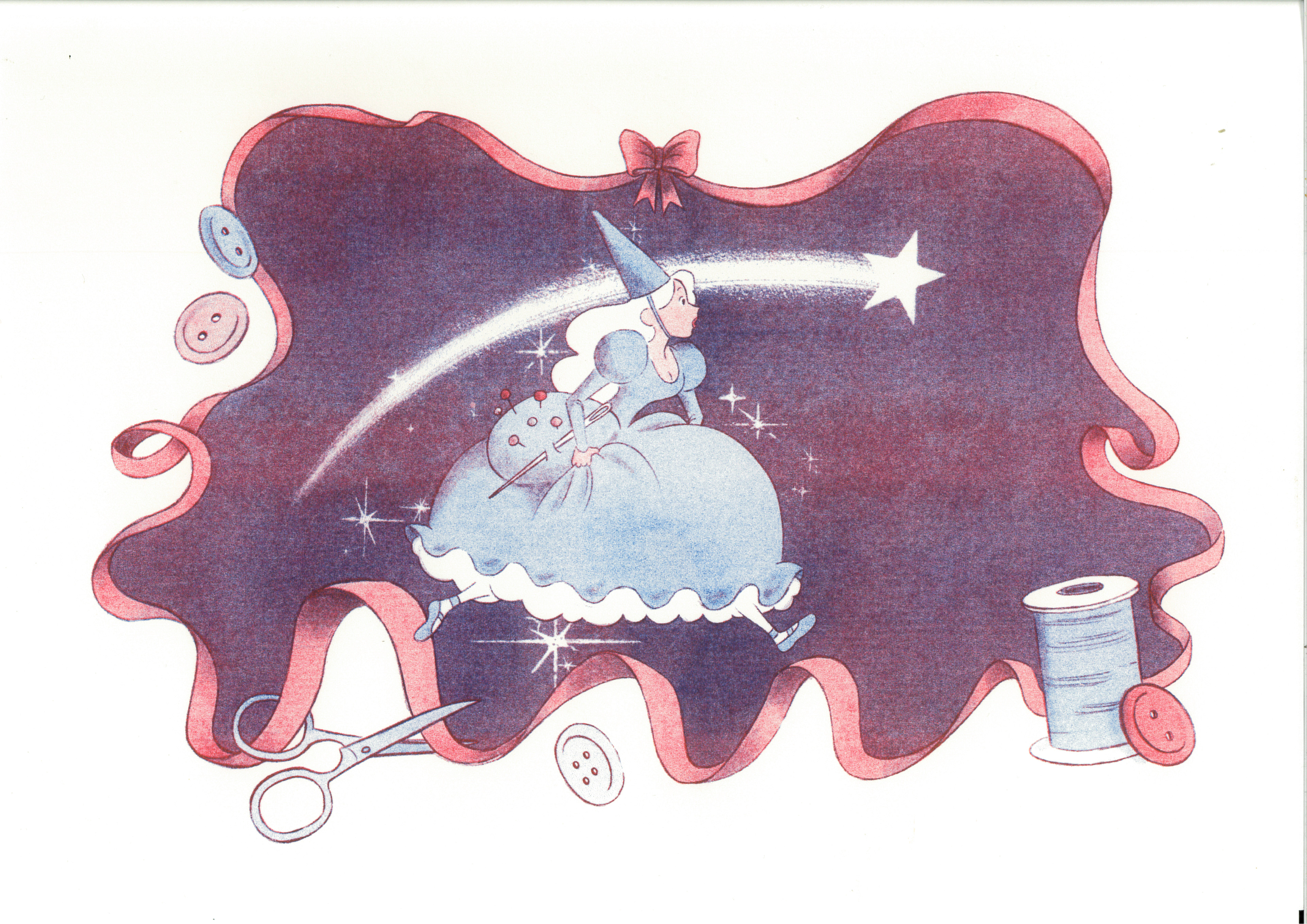 Risograph in Red and Federal Blue