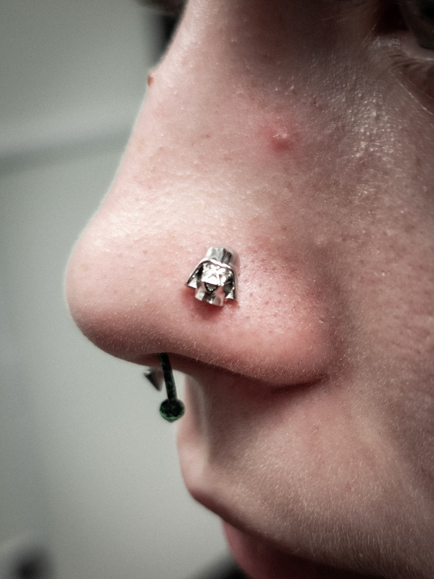 14k White Gold Darth Vader