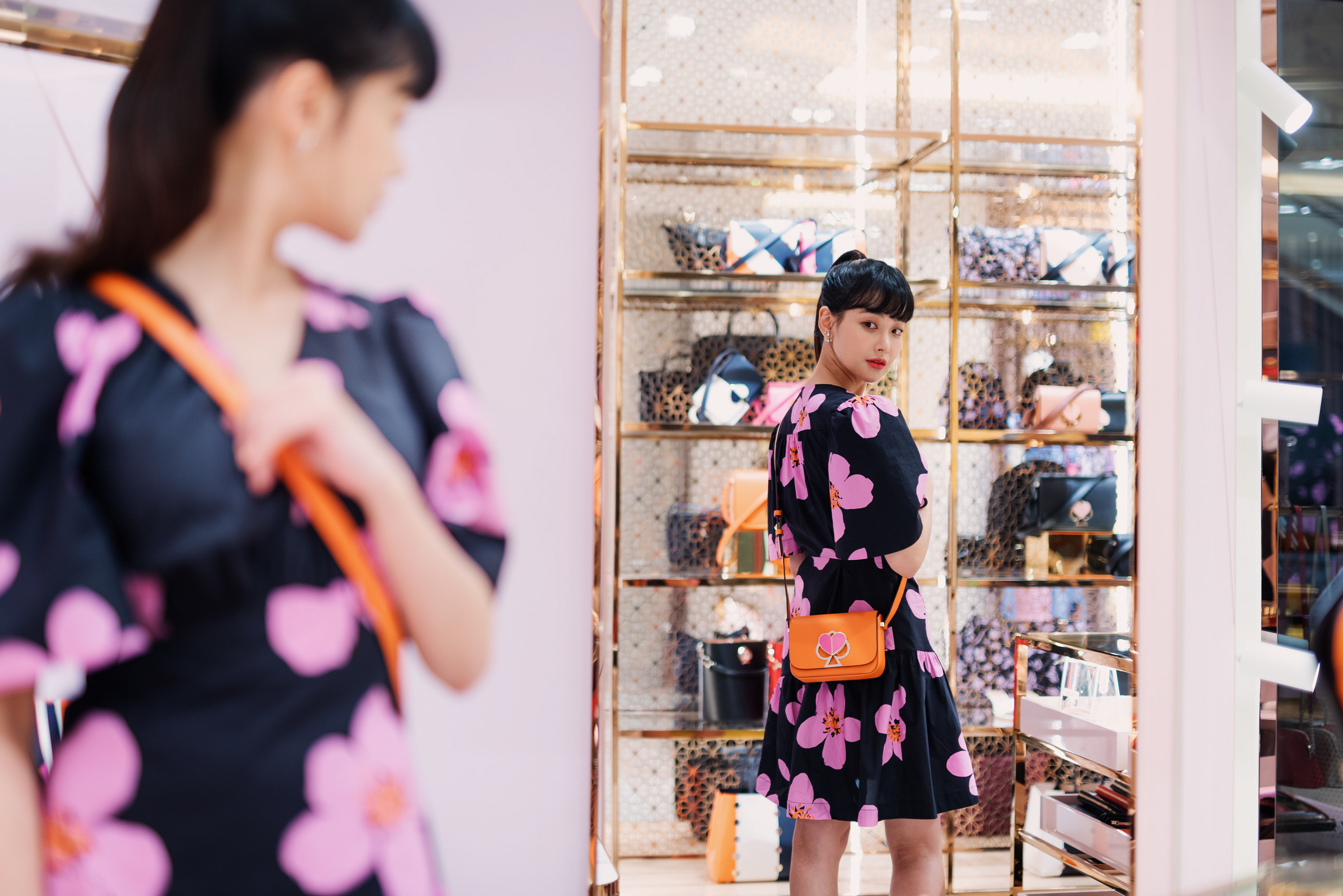 Oh Yeon Seo portrait at Kate Spade store