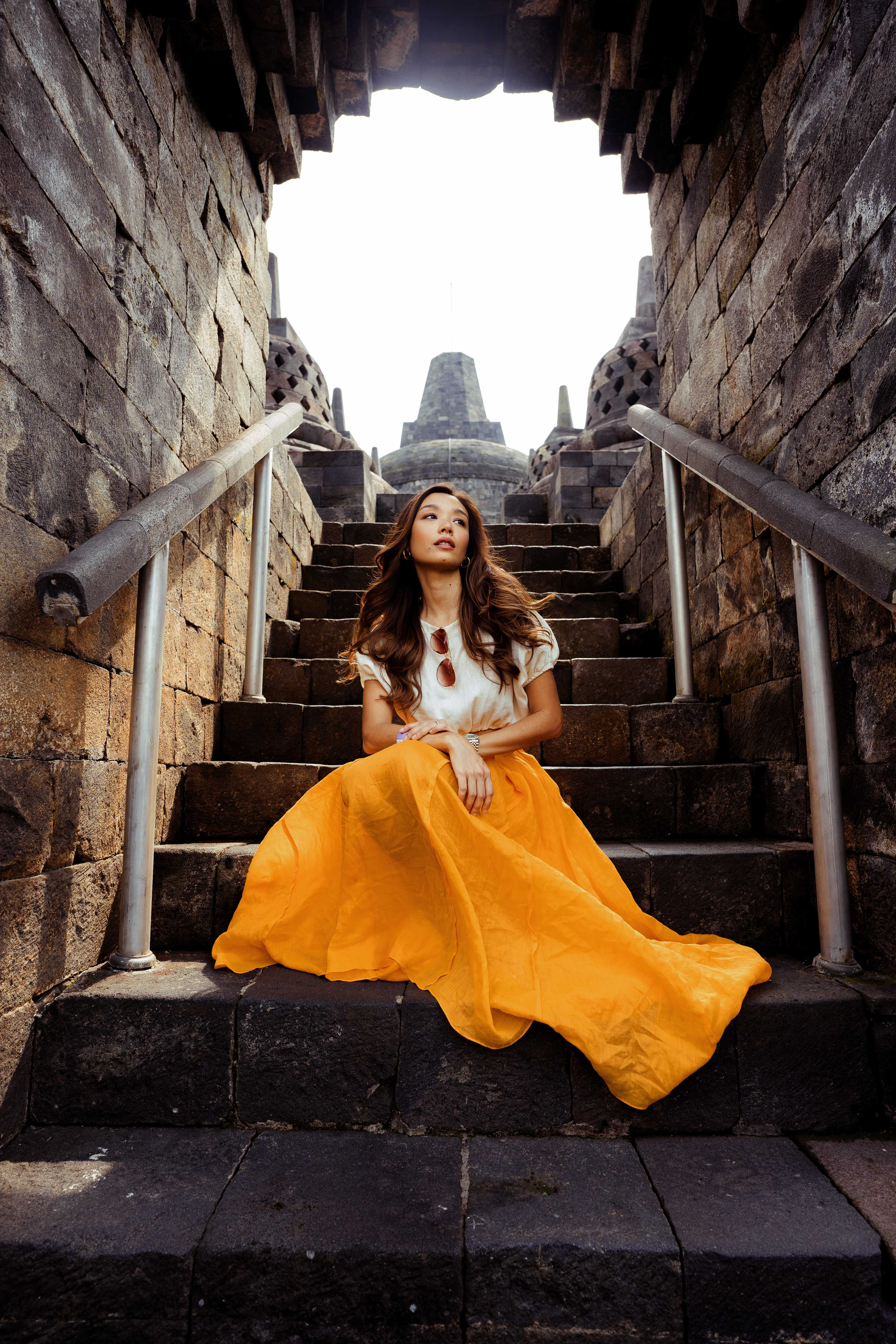 Marion Caunter Portrait at Borobudur Temple