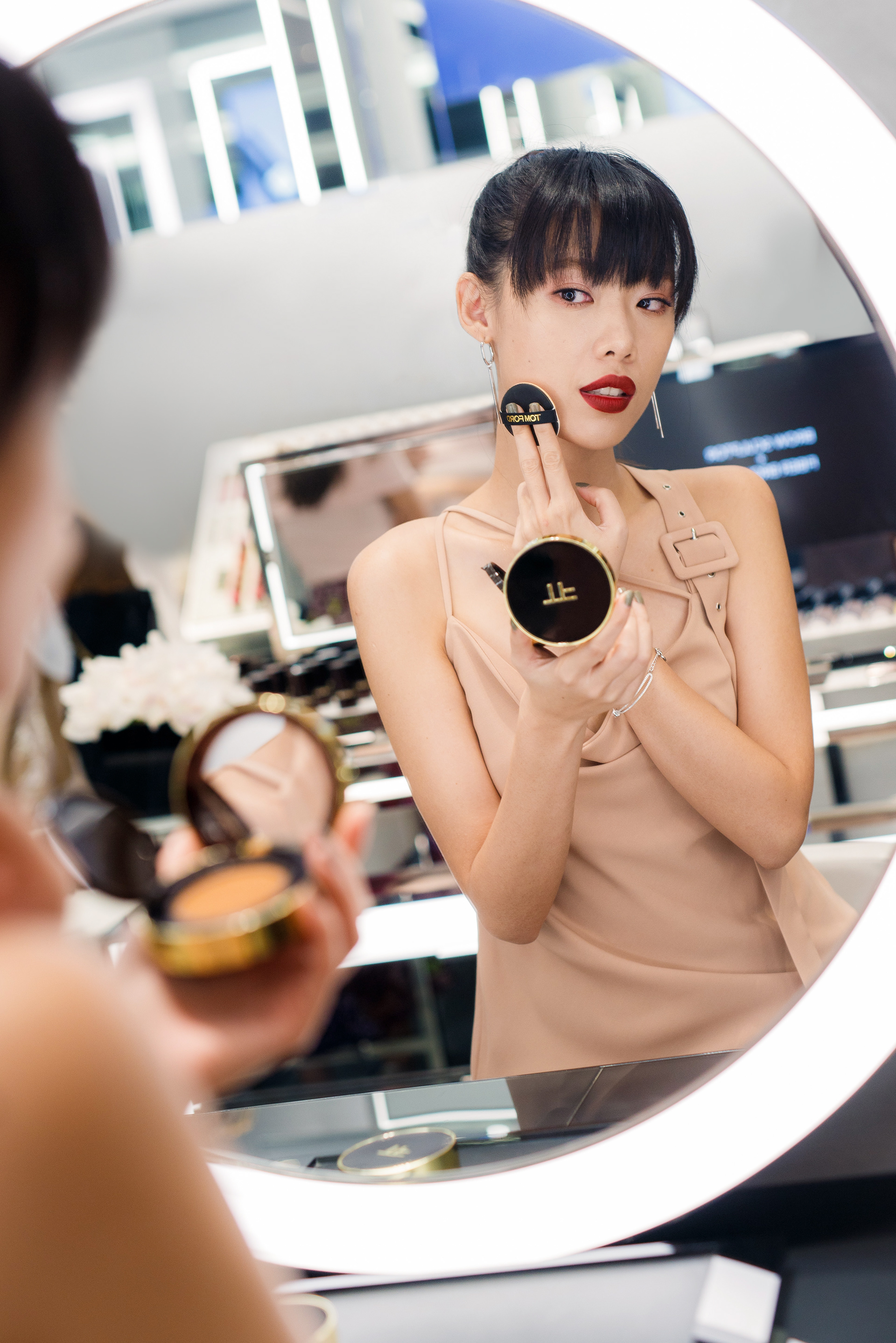 Shir Chong portrait at Tom Ford boutique