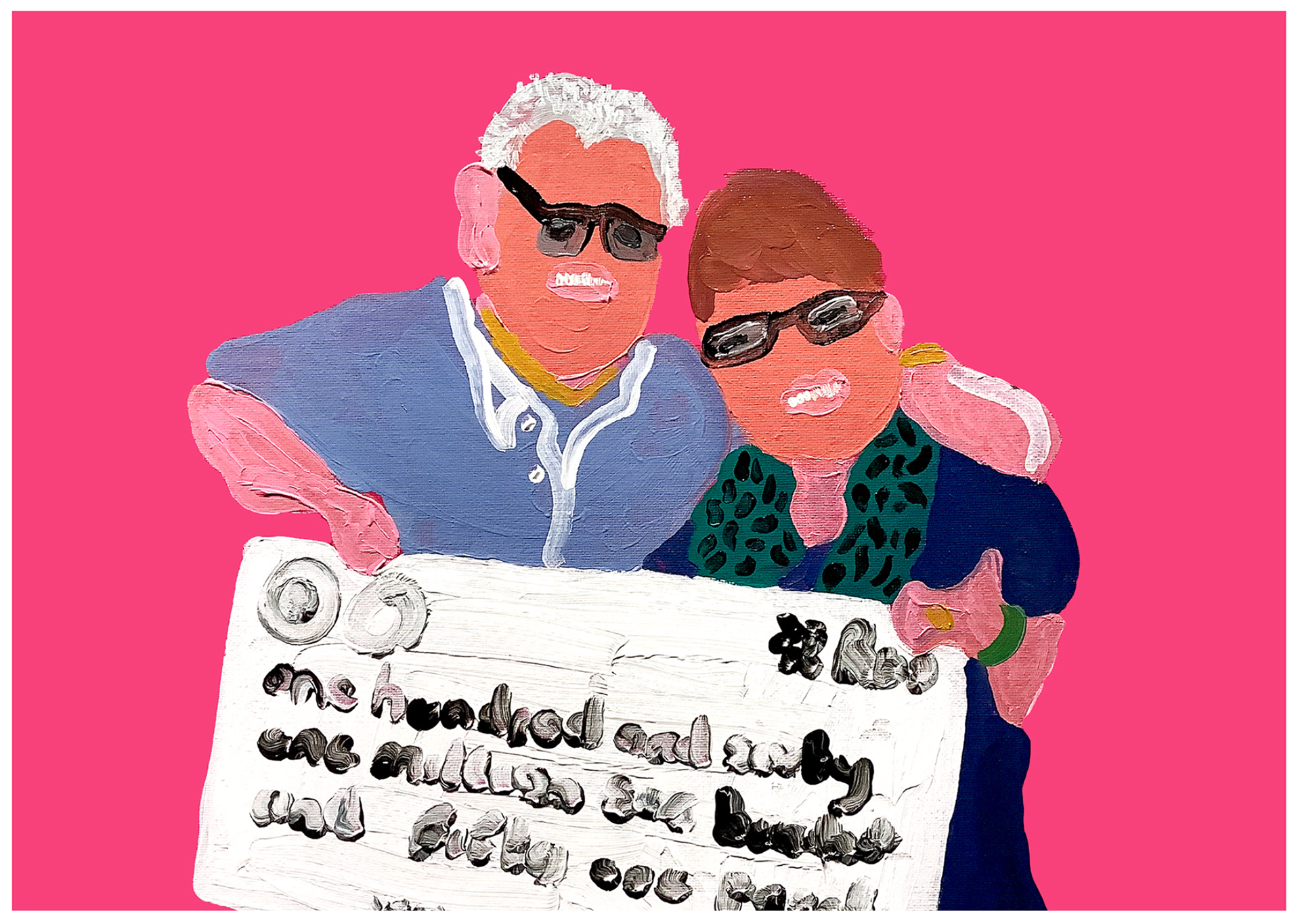 Lottery Winner Series - 2023 / Acrylic on board / A3